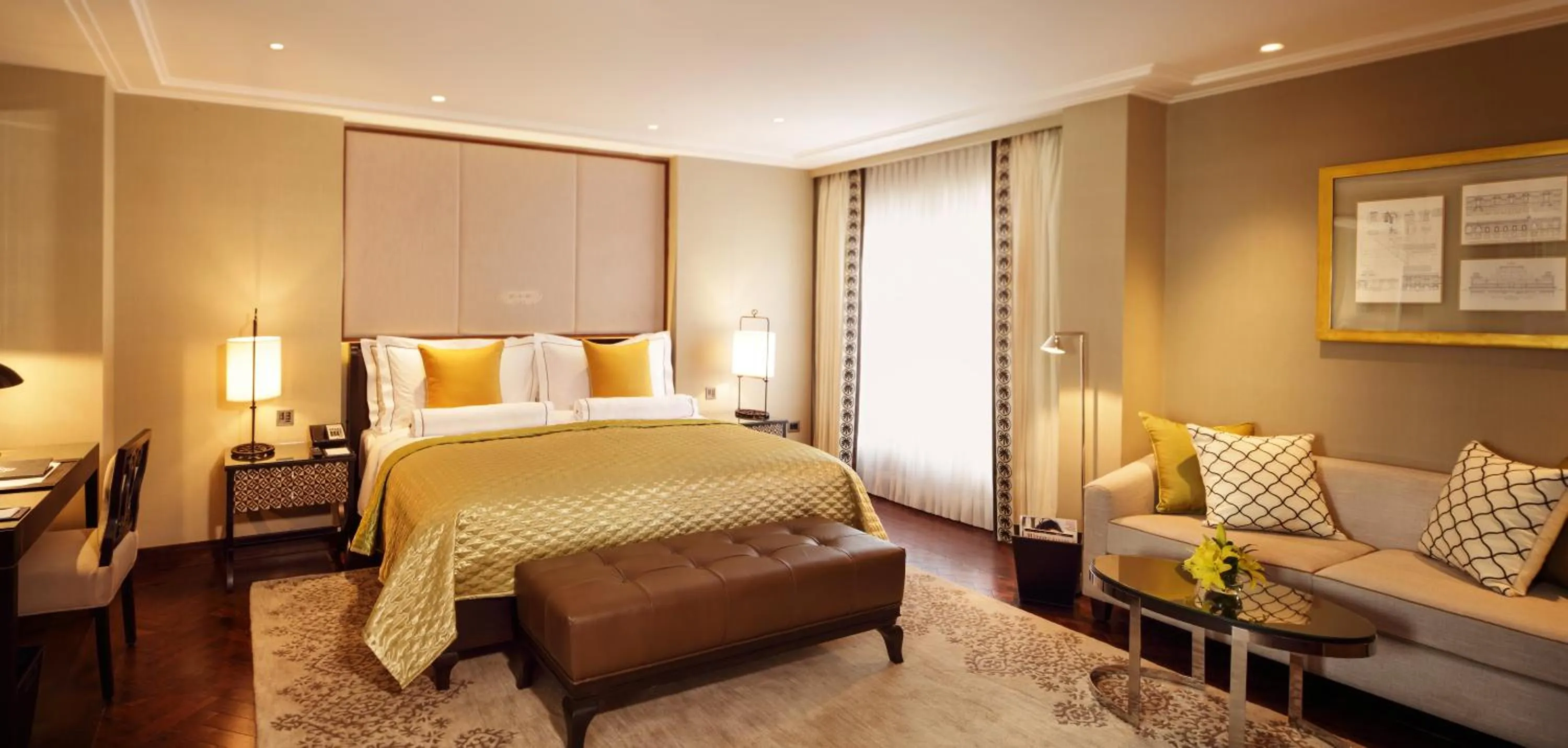 Bedroom, Bed in The Claridges New Delhi