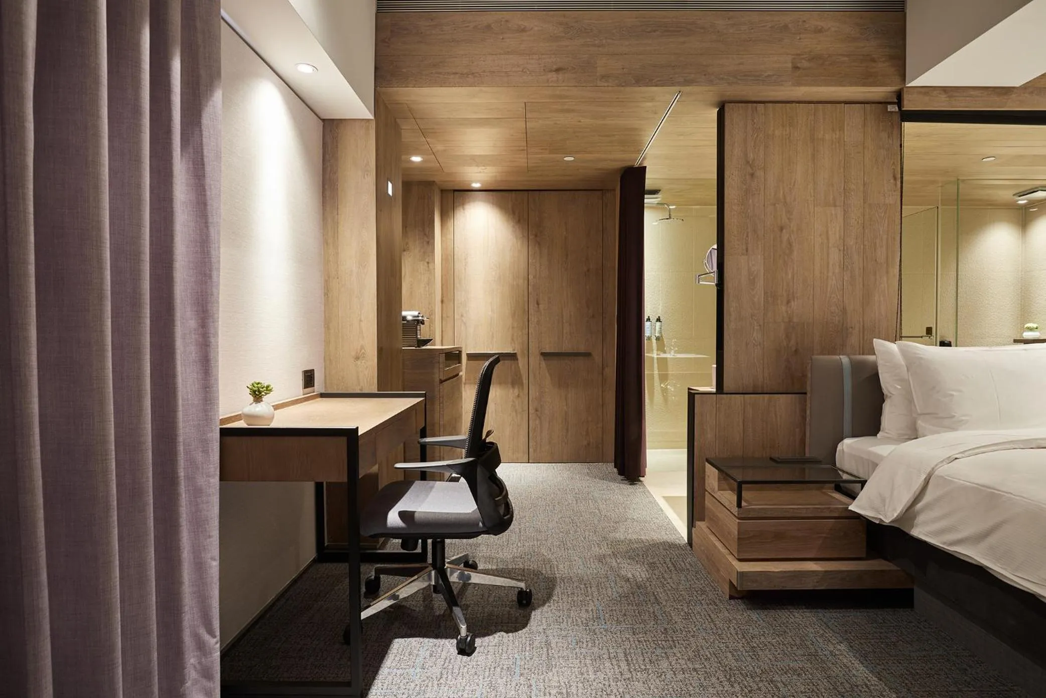 Bed in K Hotel Taipei Nanjing