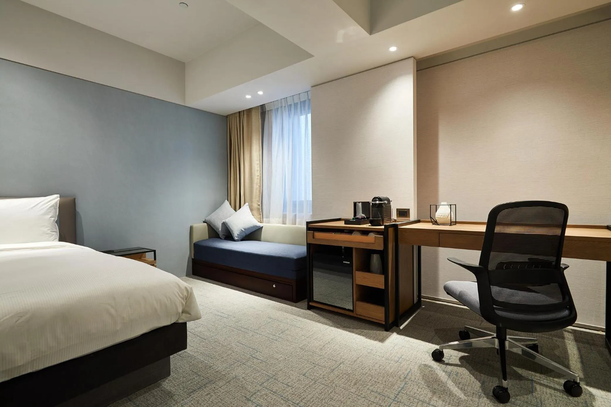 Bed in K Hotel Taipei Nanjing