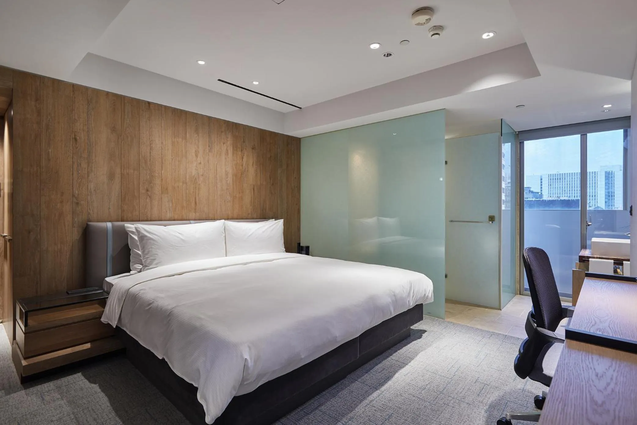 Bed in K Hotel Taipei Nanjing