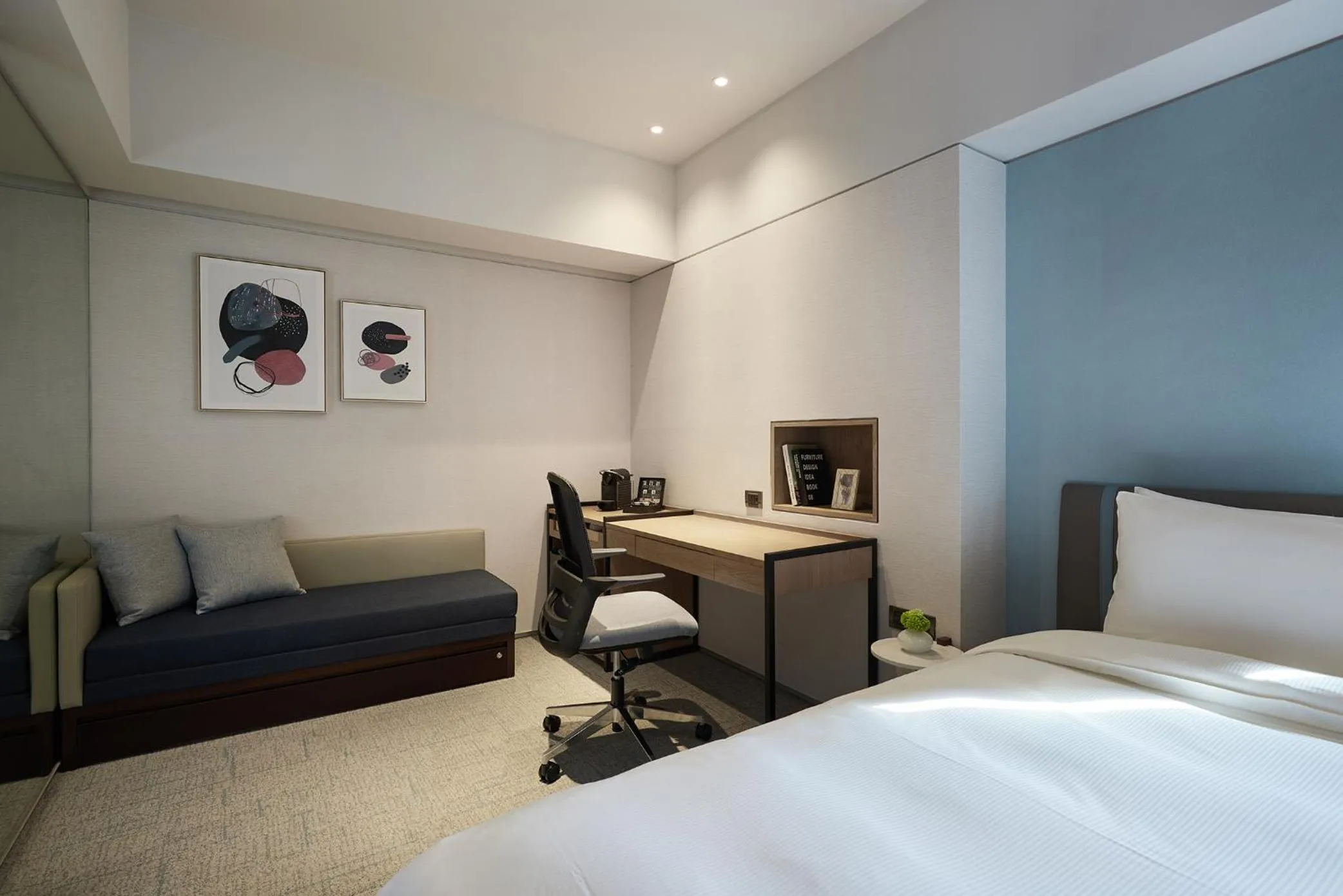 On site, Bed in K Hotel Taipei Nanjing