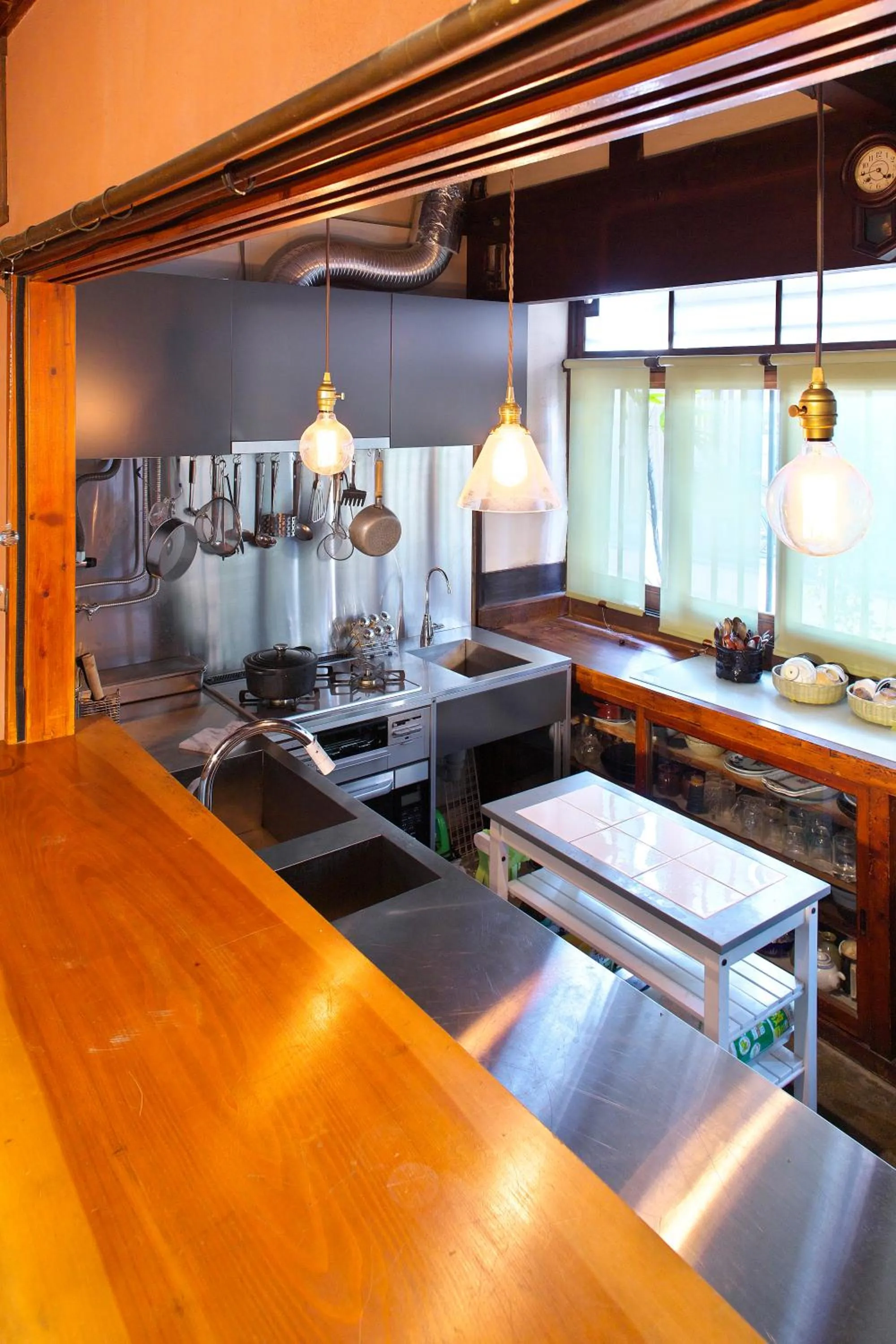 Kitchen or kitchenette in Gallery Nozawa Inn