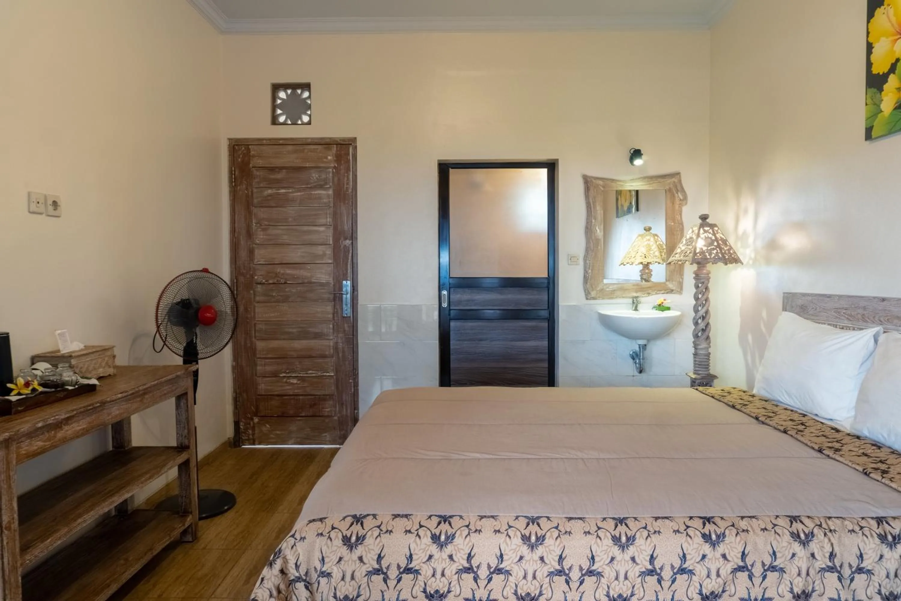 Bed in Uma Shanty Homestay