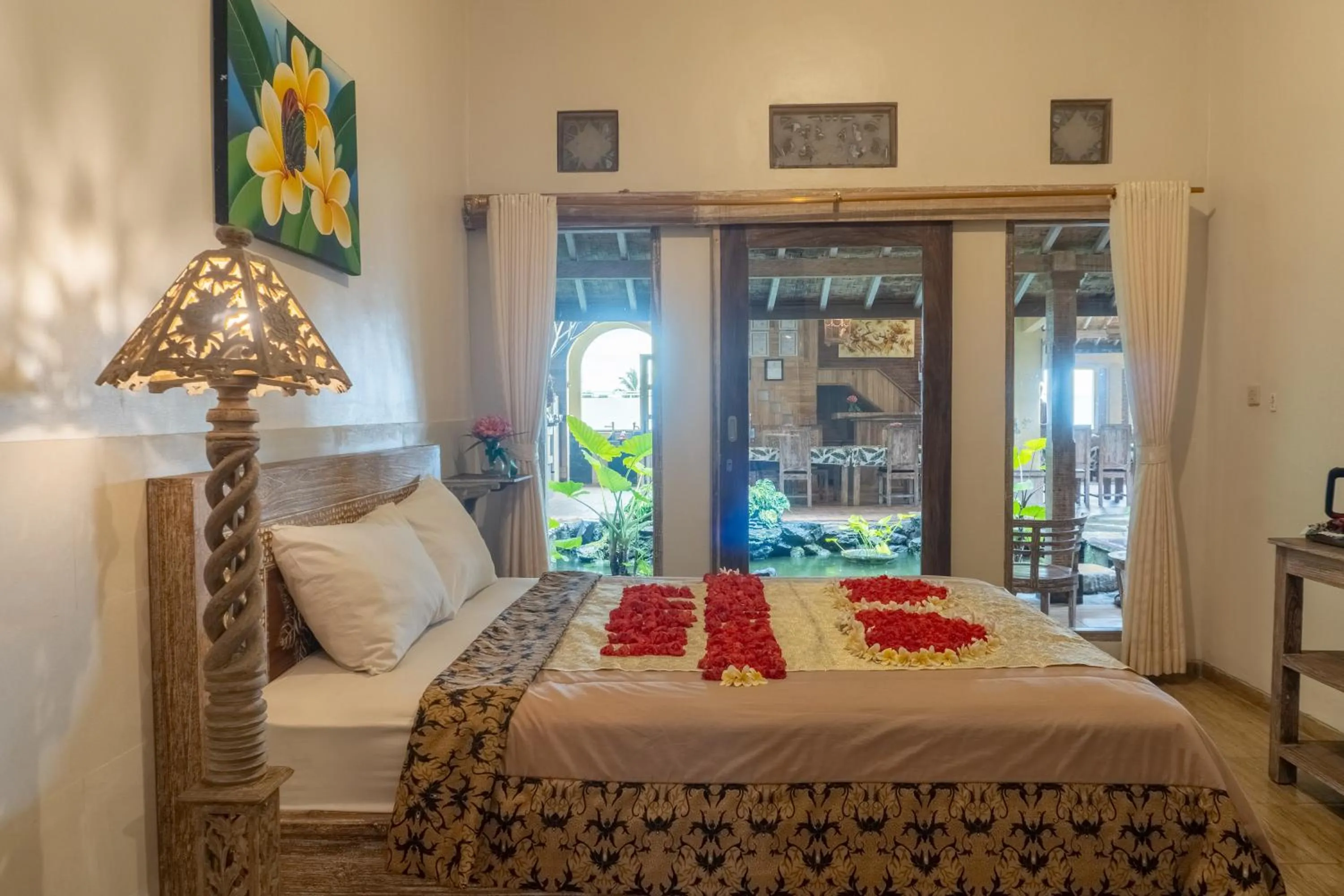 Bed in Uma Shanty Homestay