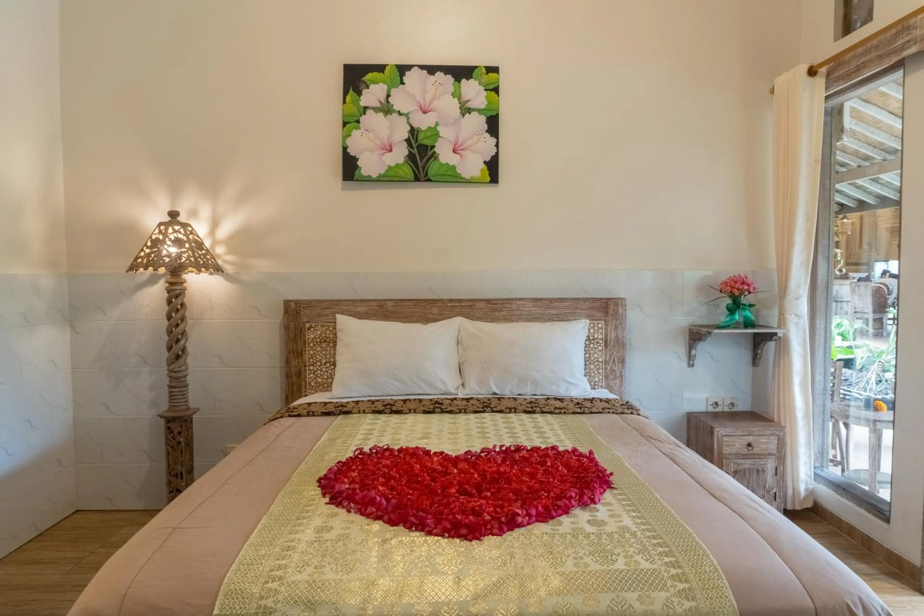 Bed in Uma Shanty Homestay