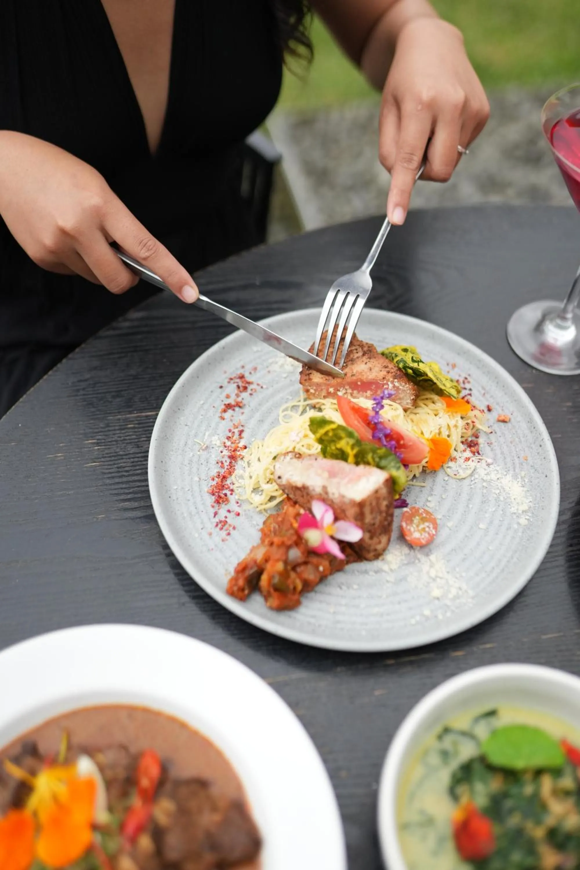 Food close-up in Handara Golf & Resort Bali