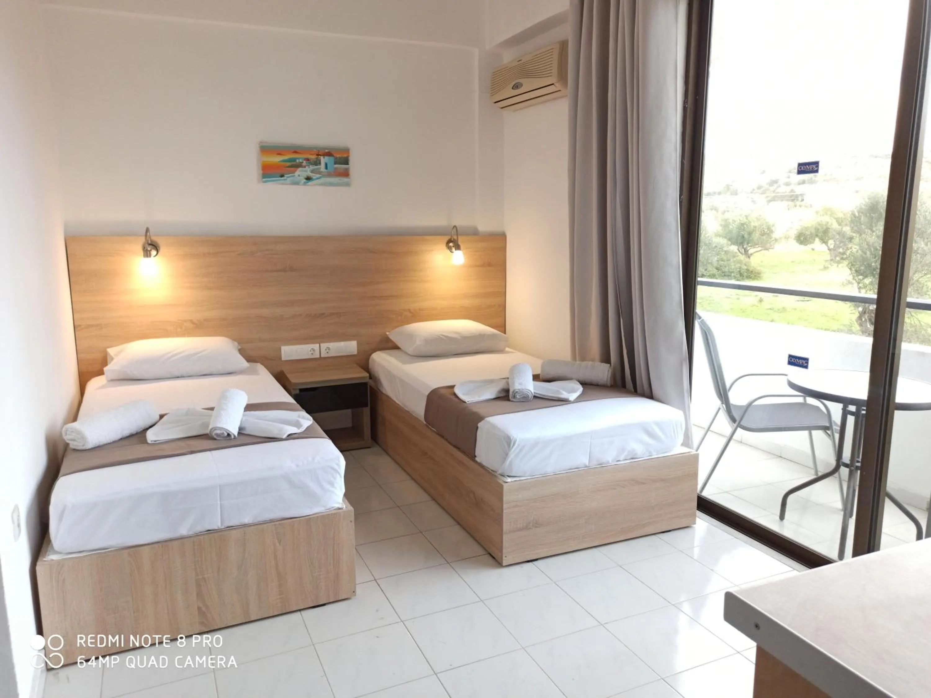 Bed in Sotirakis Hotel