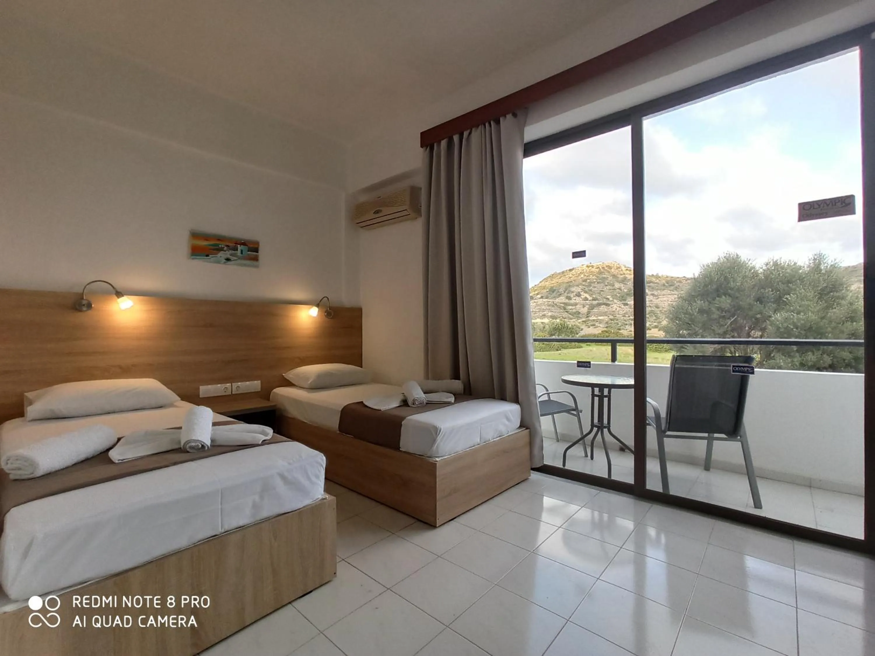 Bed in Sotirakis Hotel