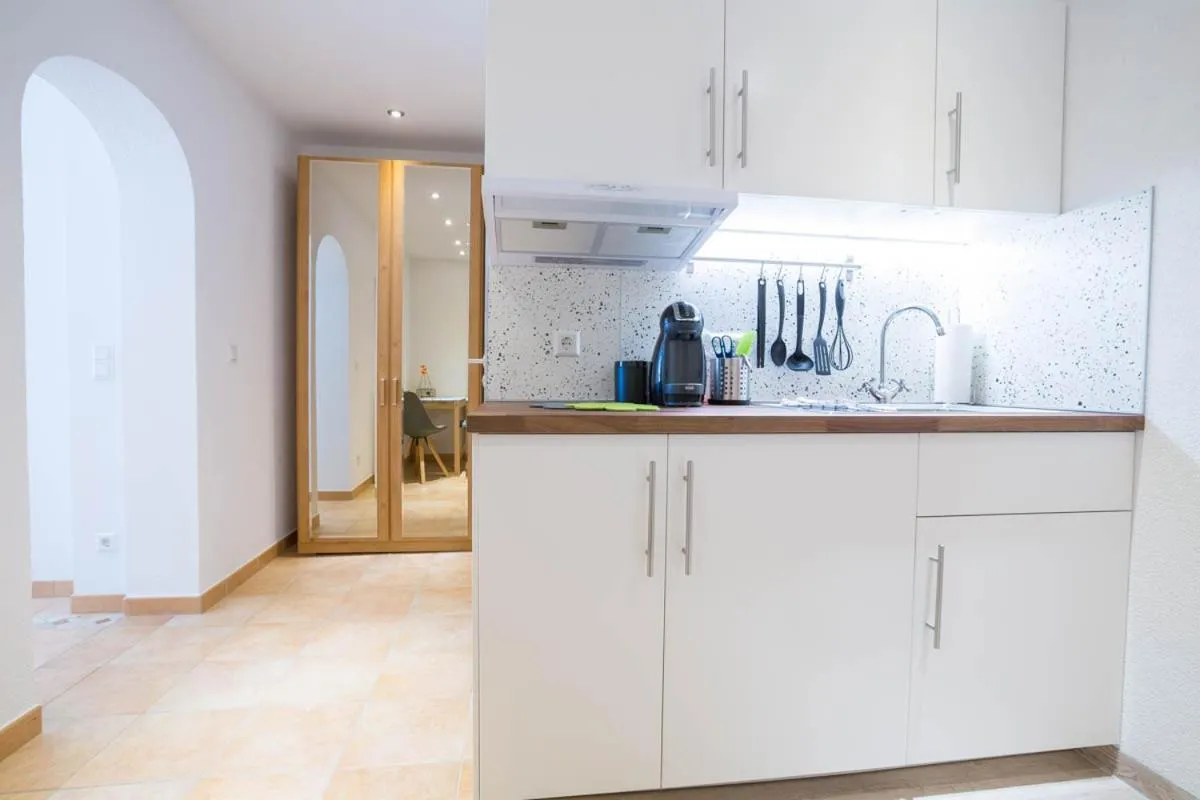 Kitchen or kitchenette in Strandpension Mäder