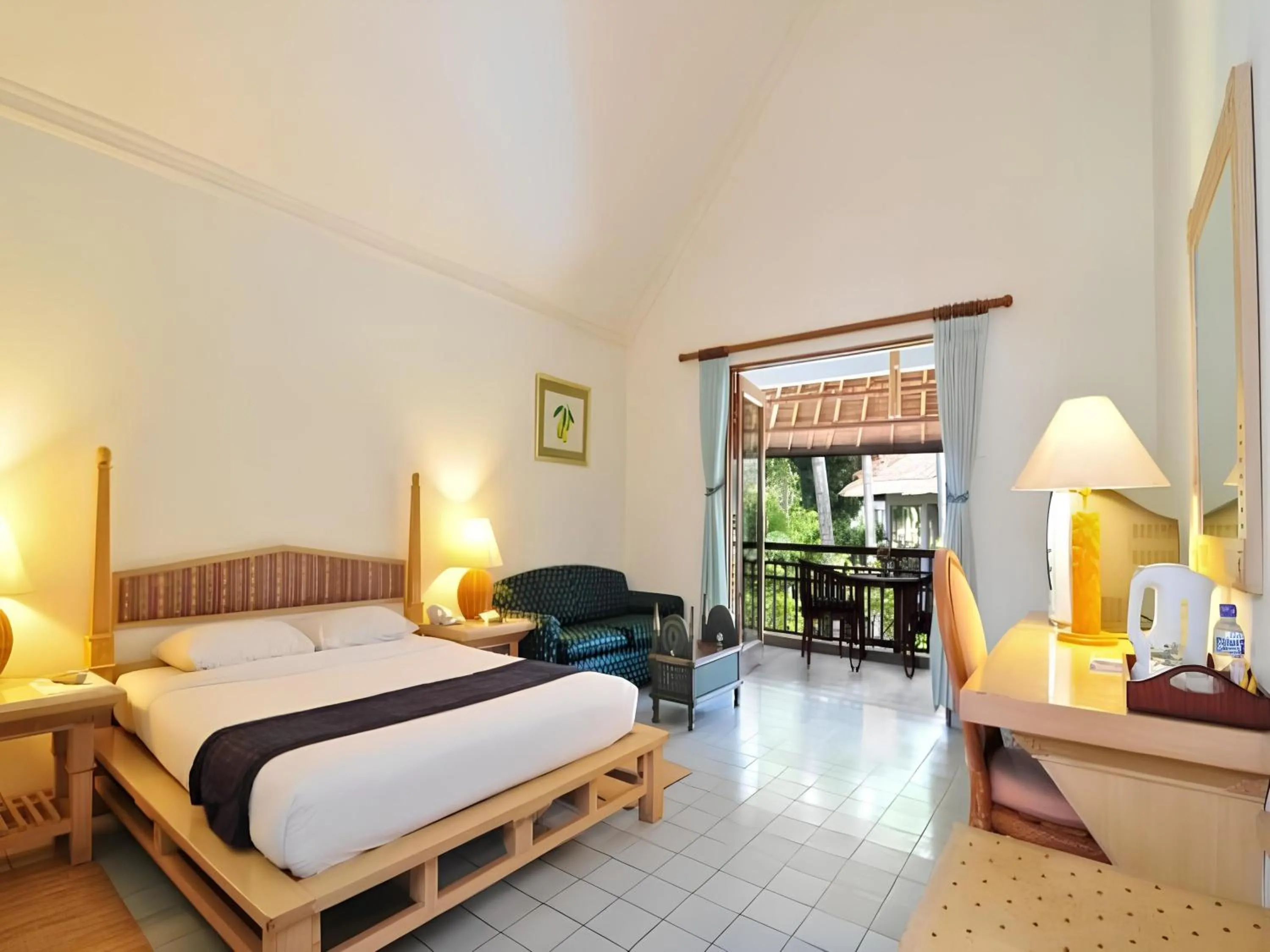 Balcony/Terrace, Bed in Sativa Sanur Cottages