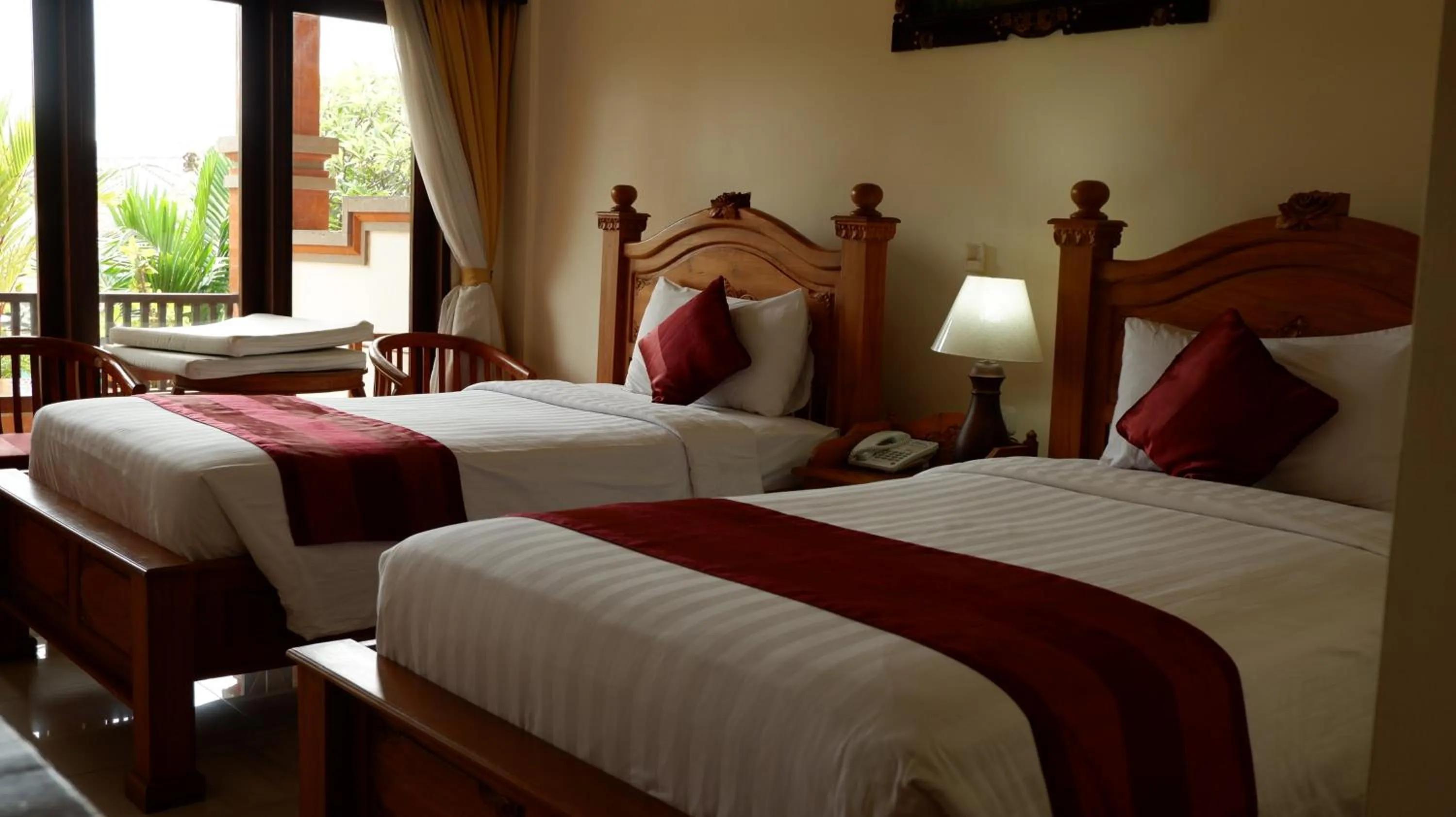 Bedroom, Bed in Swastika Bungalows