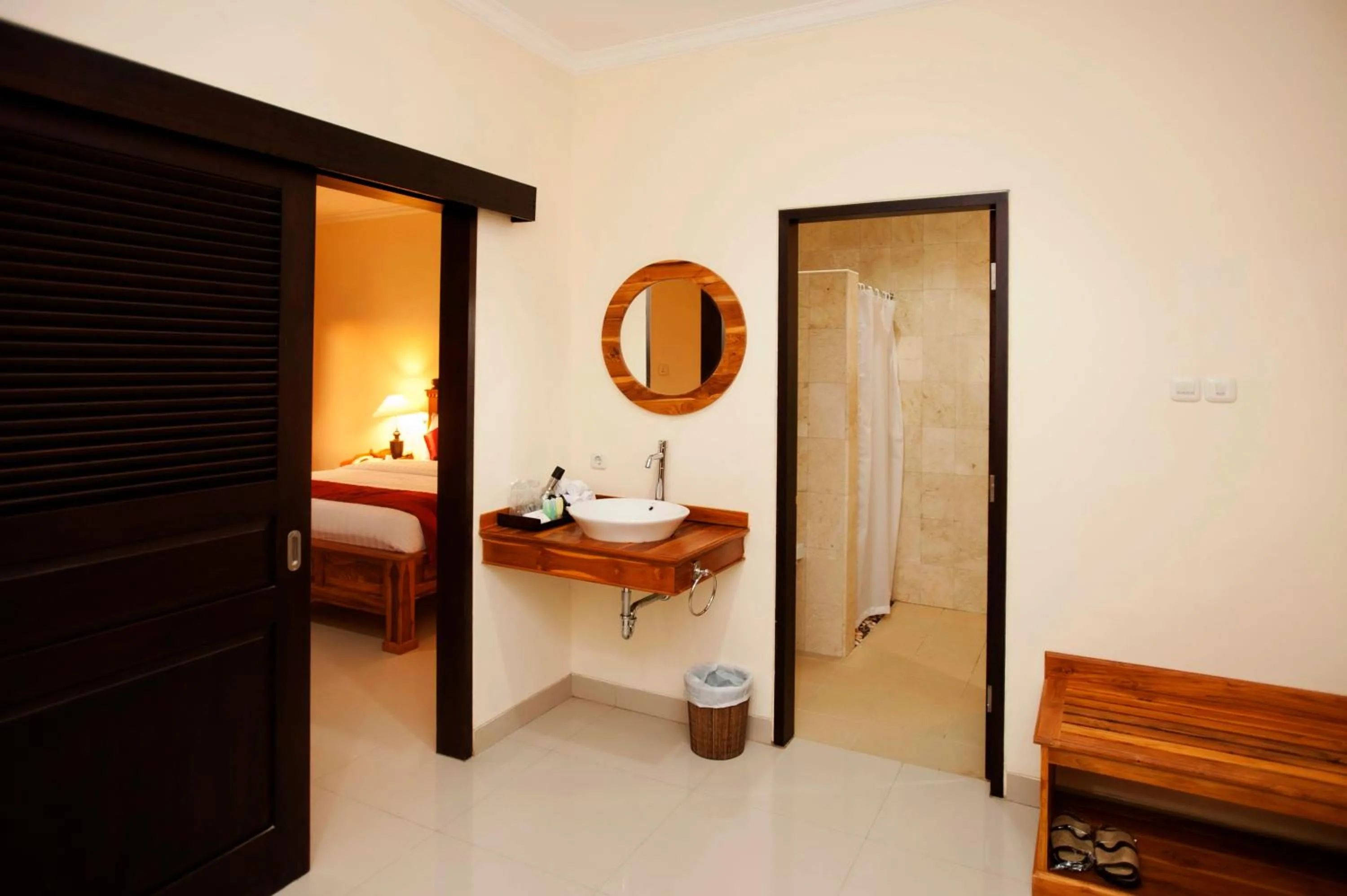 Toilet, Bed in Swastika Bungalows