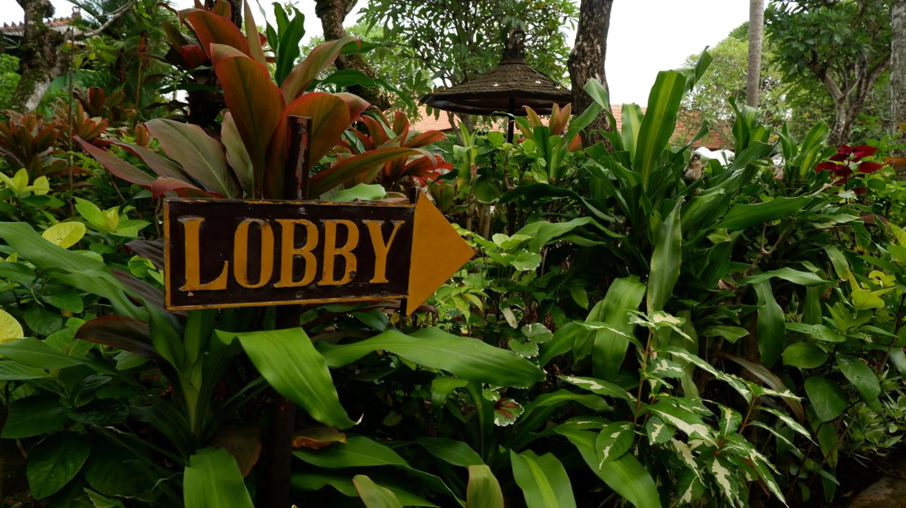 Text overlay in Swastika Bungalows