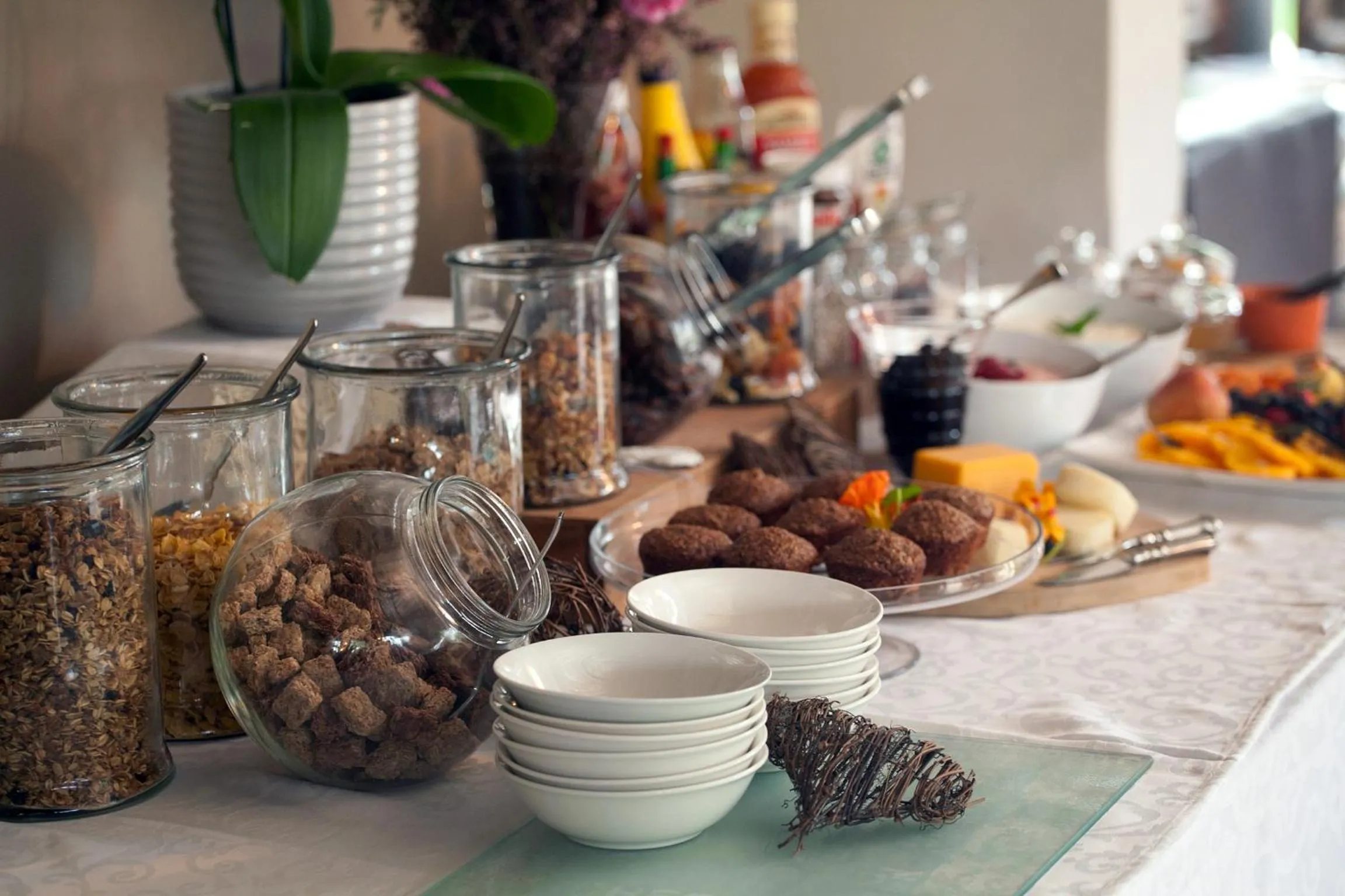 Continental breakfast in De Old Drift Guest Farm