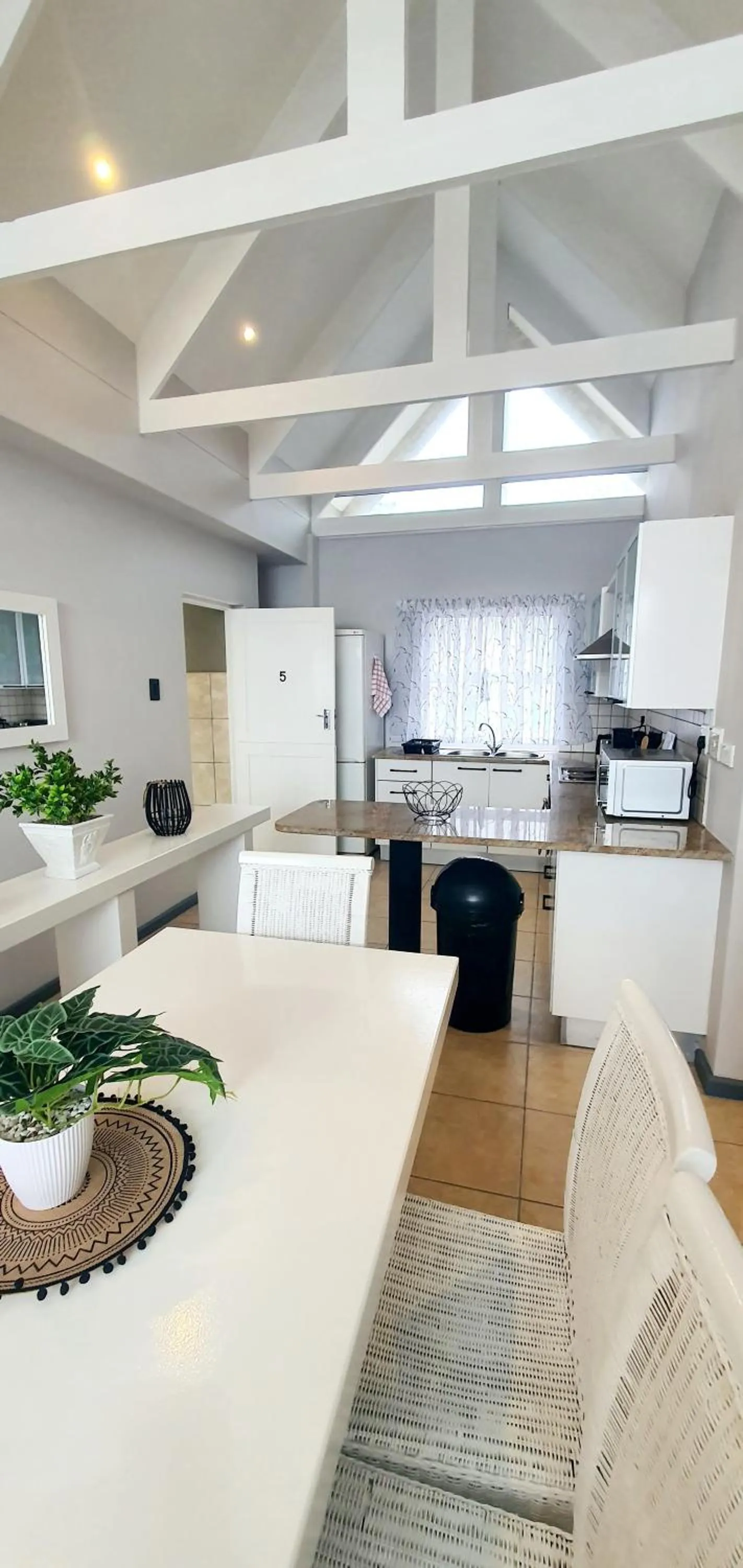 Dining area in Point Village Hotel and Self Catering
