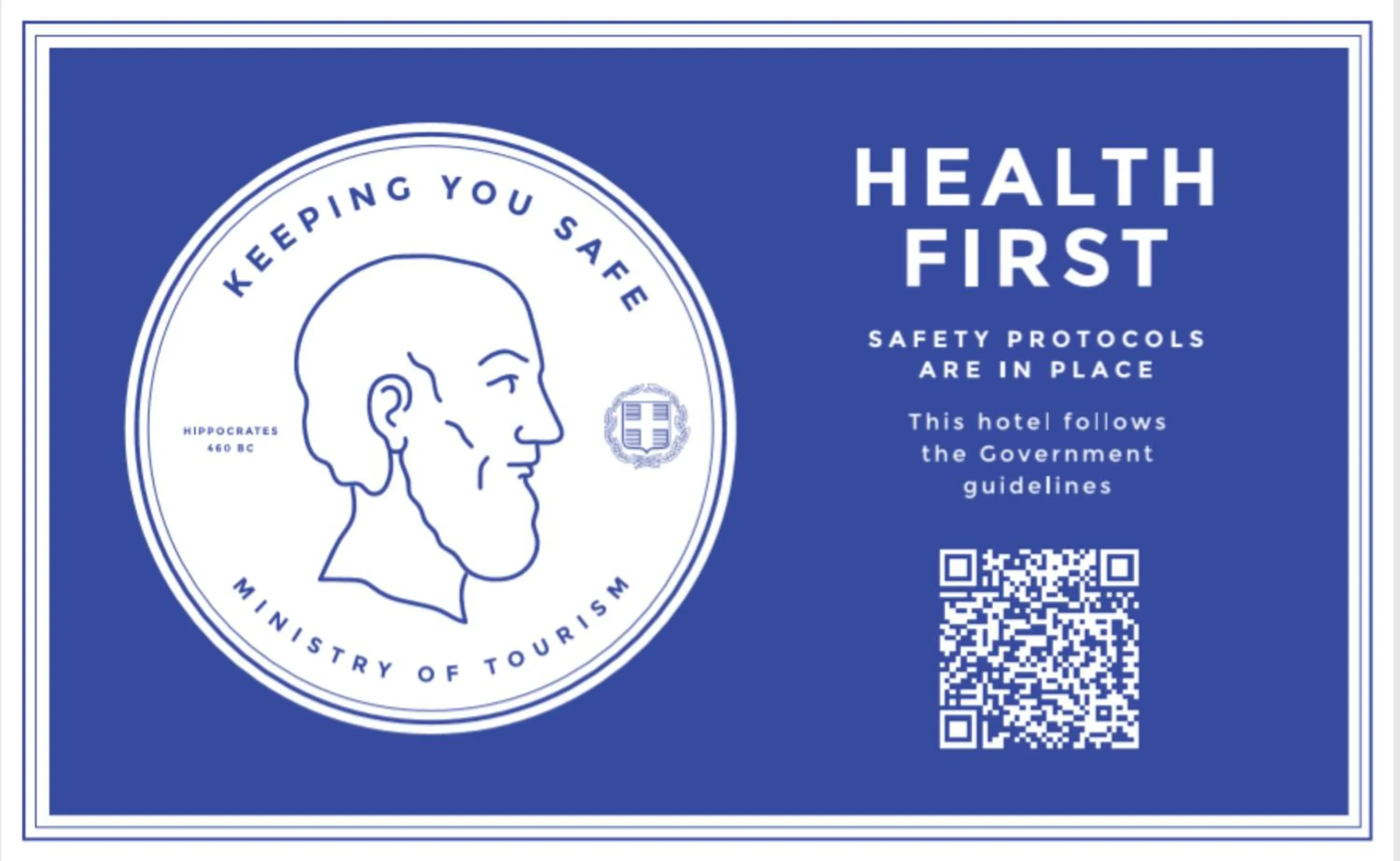 Logo/Certificate/Sign in Royal Hotel Thessaloniki