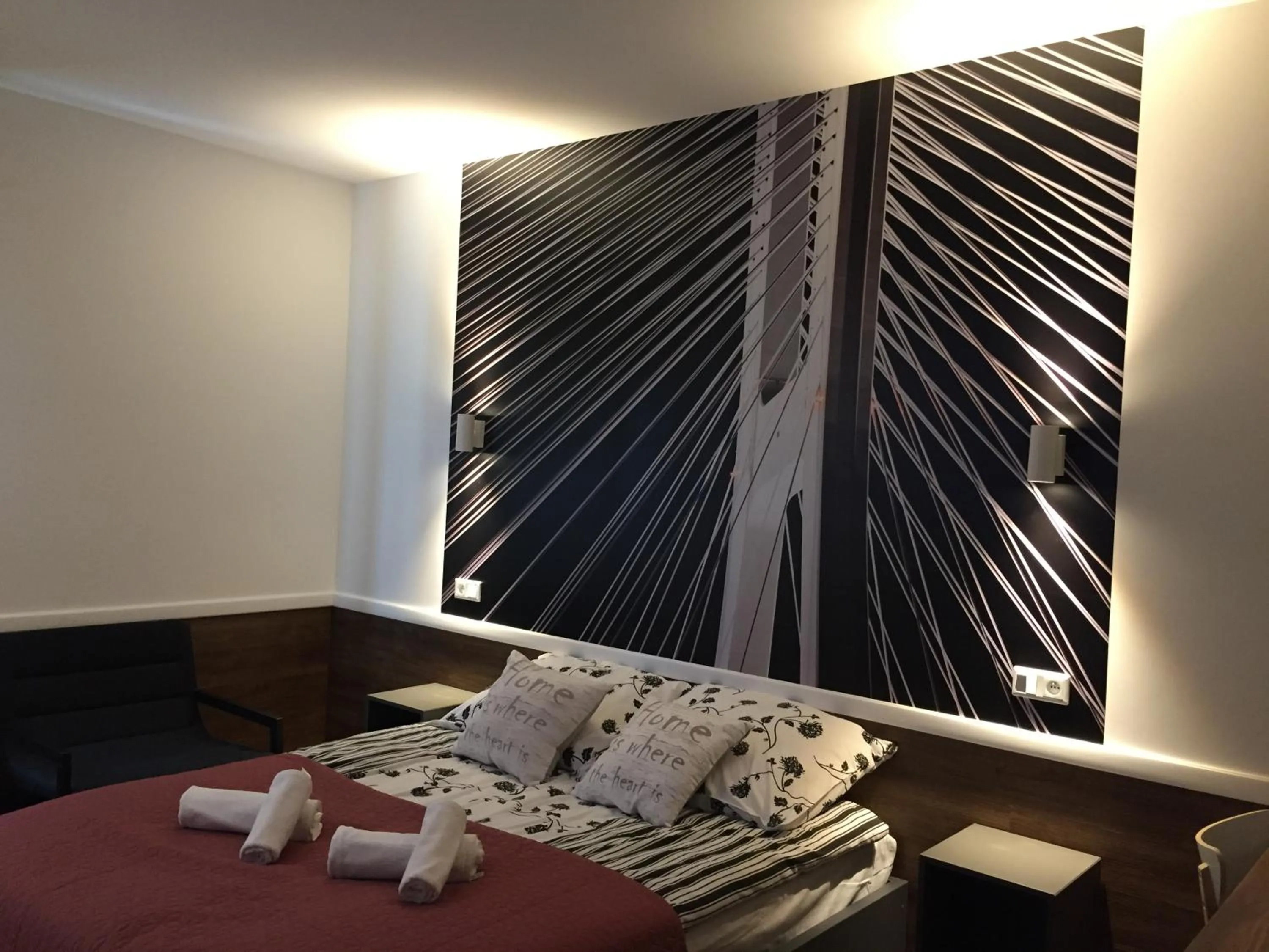 Photo of the whole room, Bed in Q Apartamenty