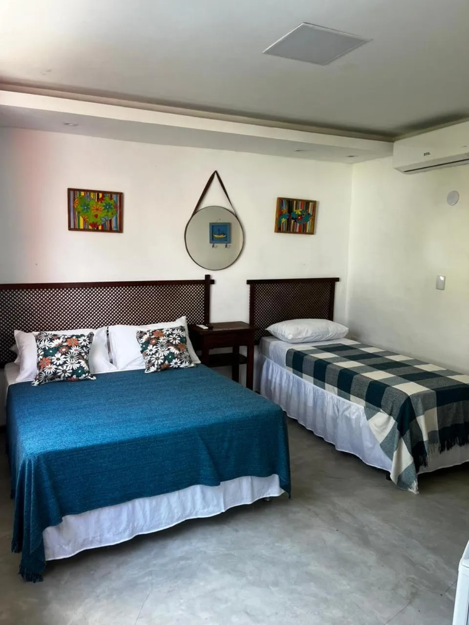 Bed in Pousada Recanto da Villa