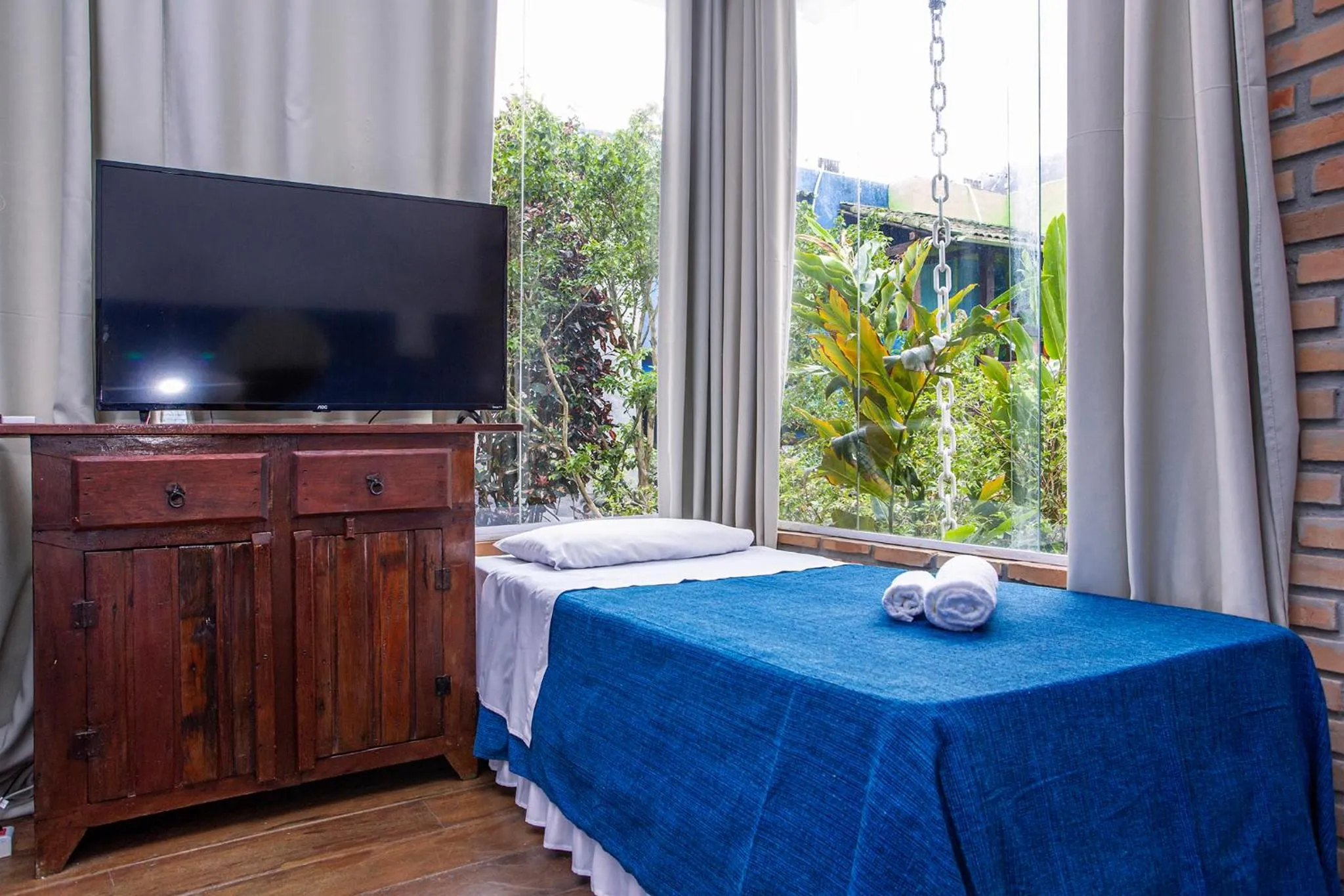 Bed in Pousada Recanto da Villa