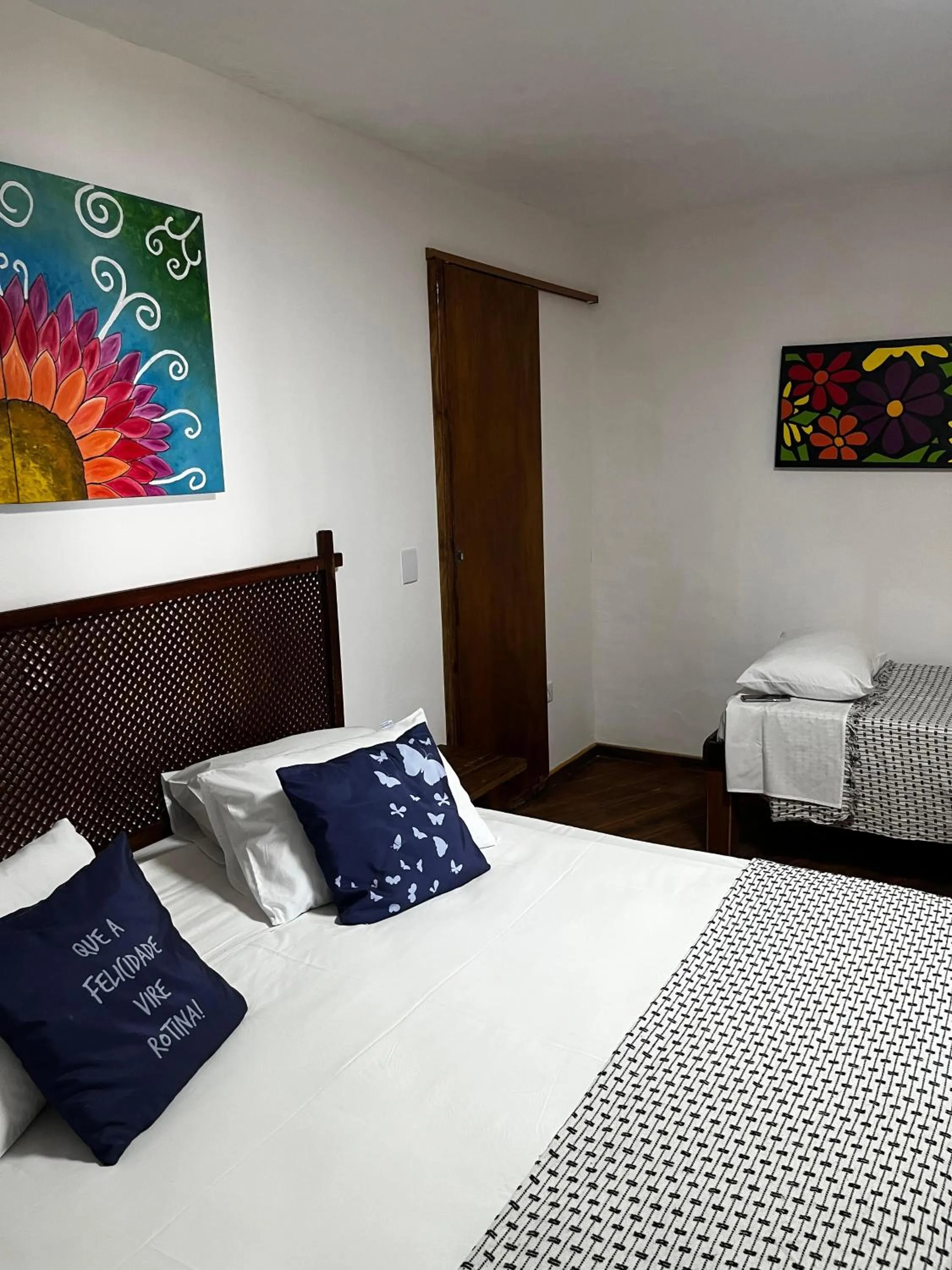 Bed in Pousada Recanto da Villa