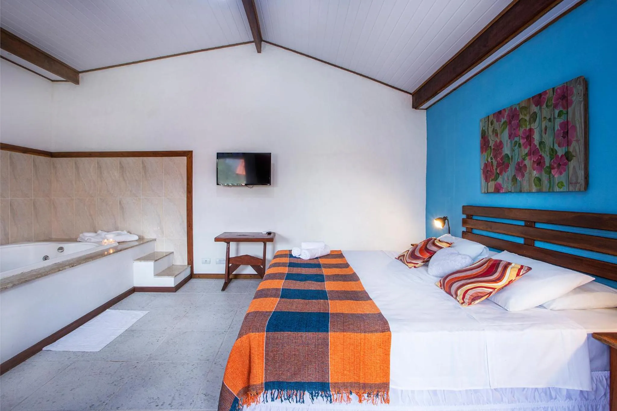 Bed in Pousada Recanto da Villa