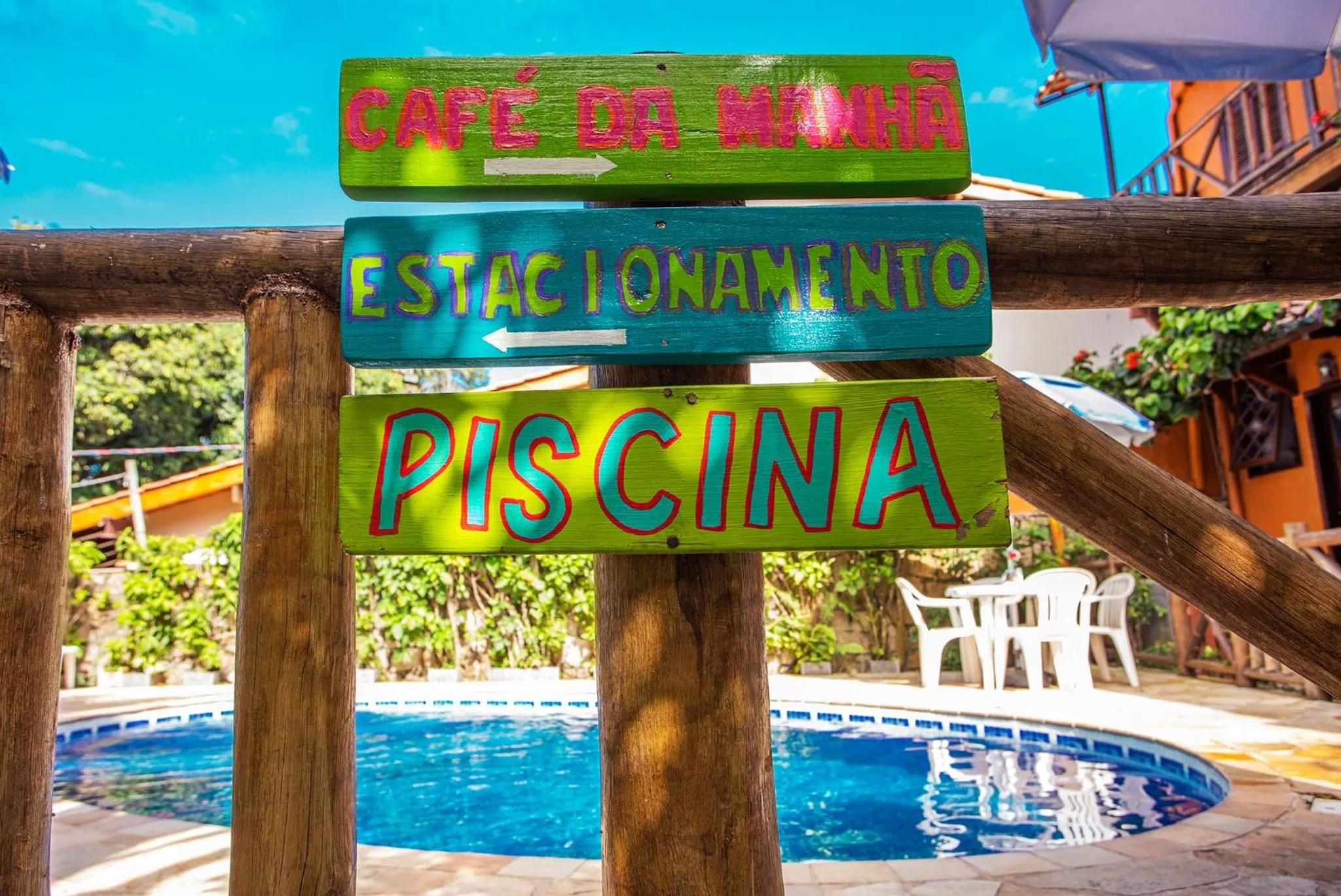 Swimming pool in Pousada Recanto da Villa