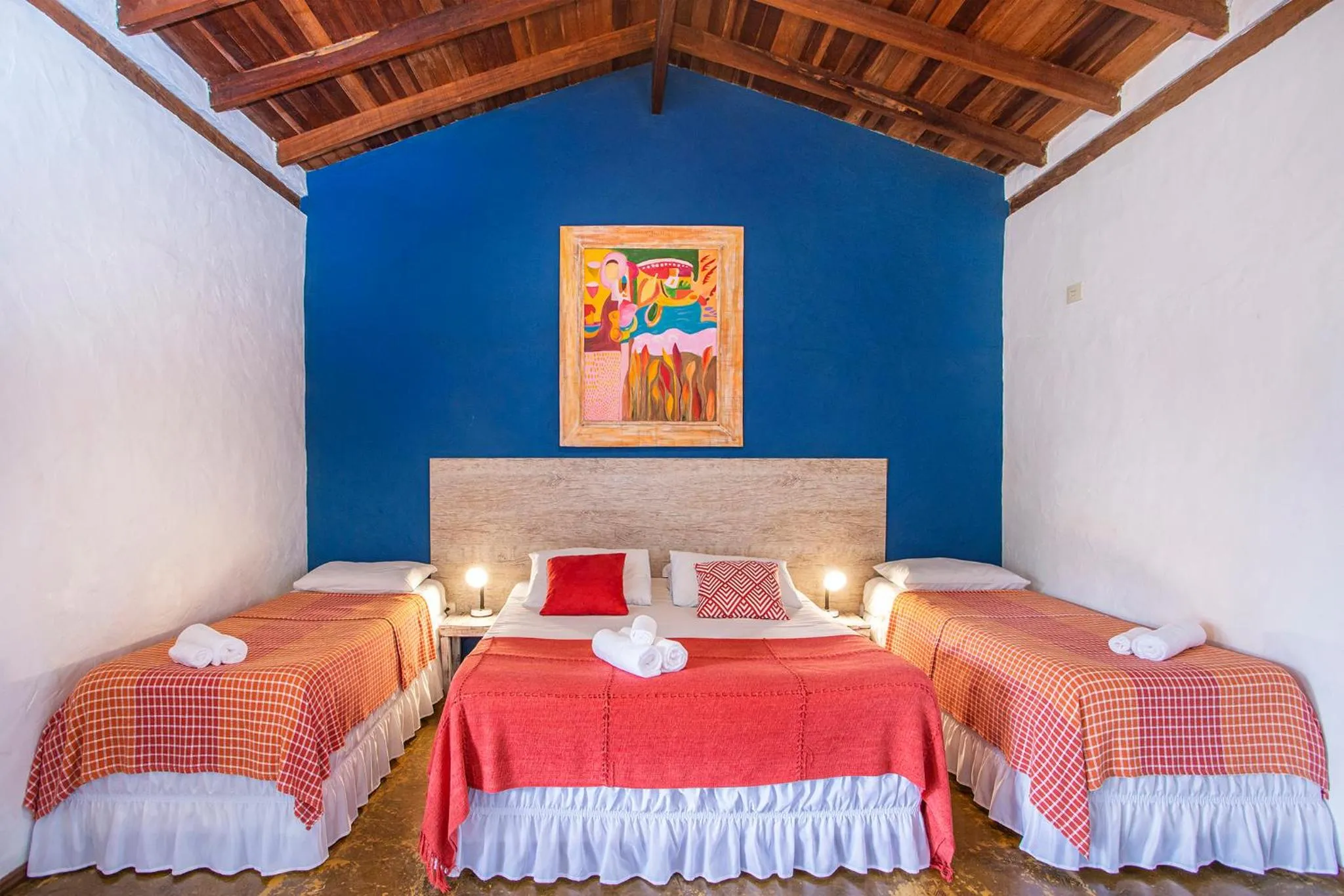 Bed in Pousada Recanto da Villa