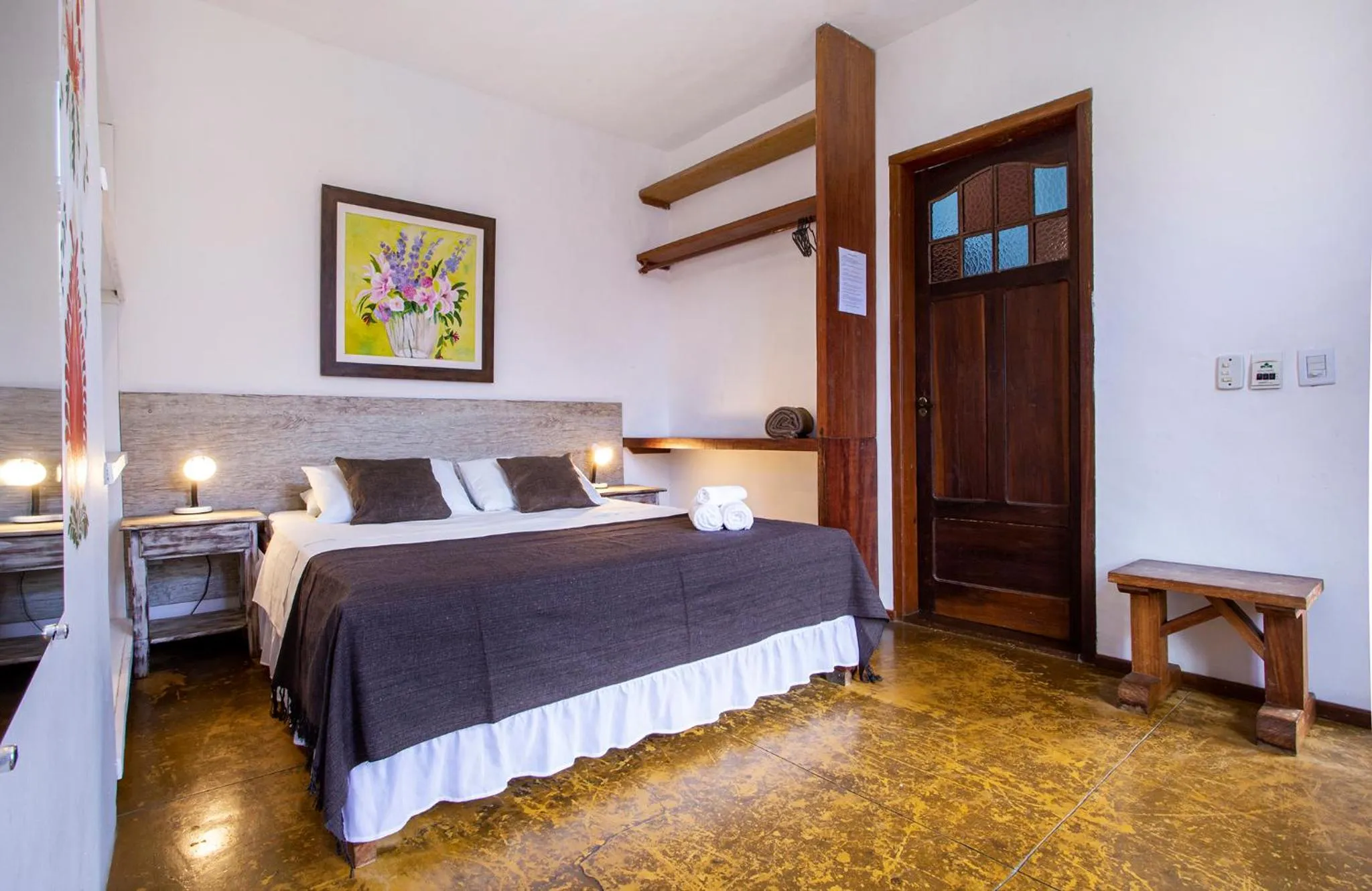 Bed in Pousada Recanto da Villa