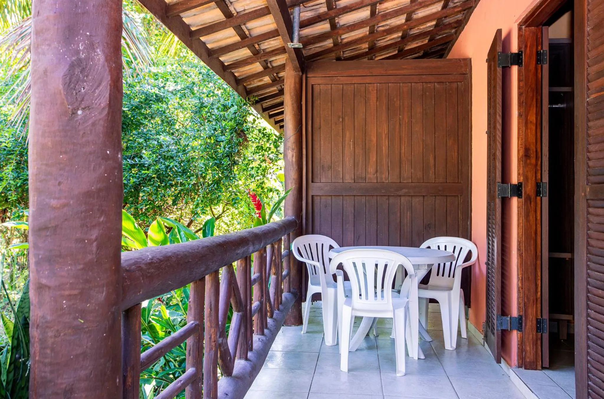 Balcony/Terrace in Hotel Alemão Beach de Ilhabela