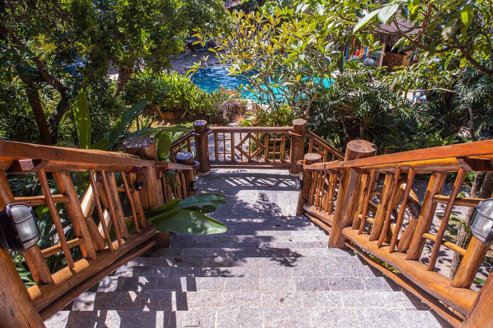 Garden view in Hotel Alemão Beach de Ilhabela