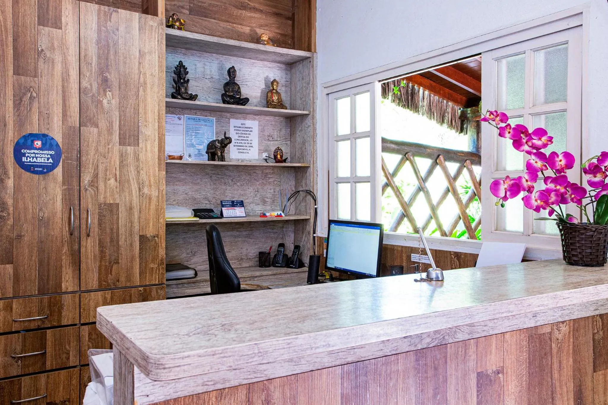 Lobby or reception in Hotel Alemão Beach de Ilhabela