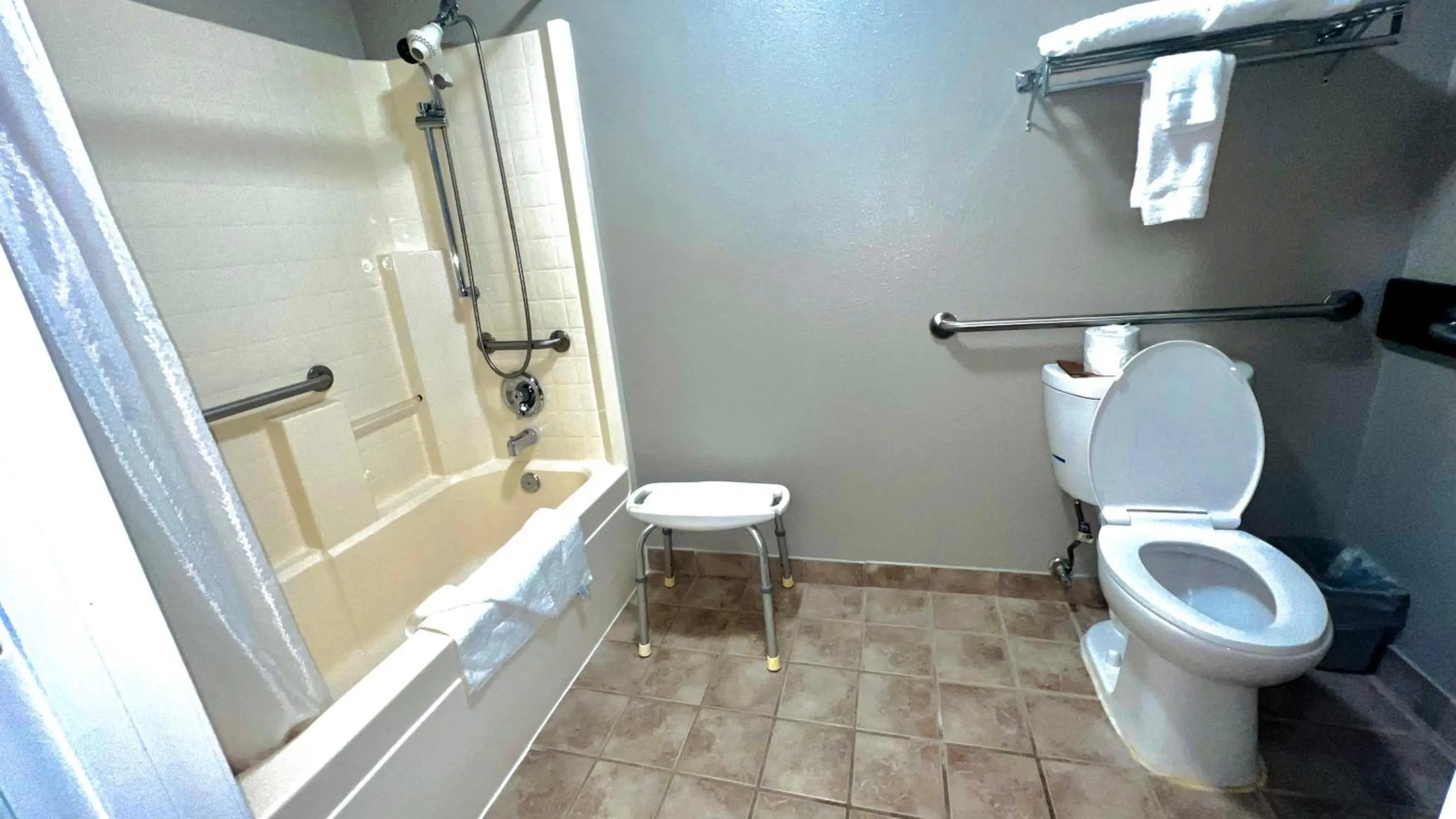 Bathroom in Studio 6 Suites Portland OR I-5 OHSU