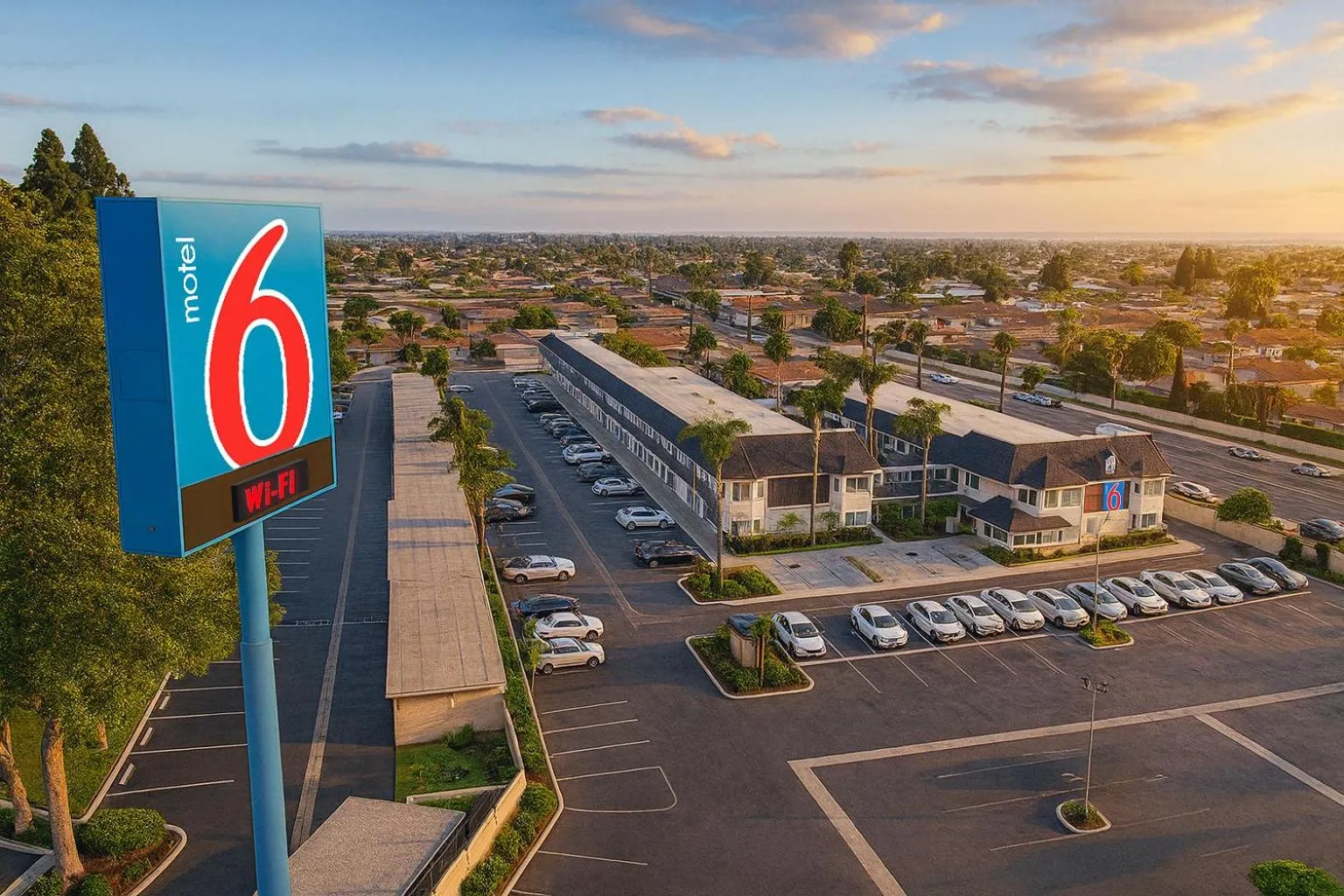 City view in Motel 6-Westminster, CA - North