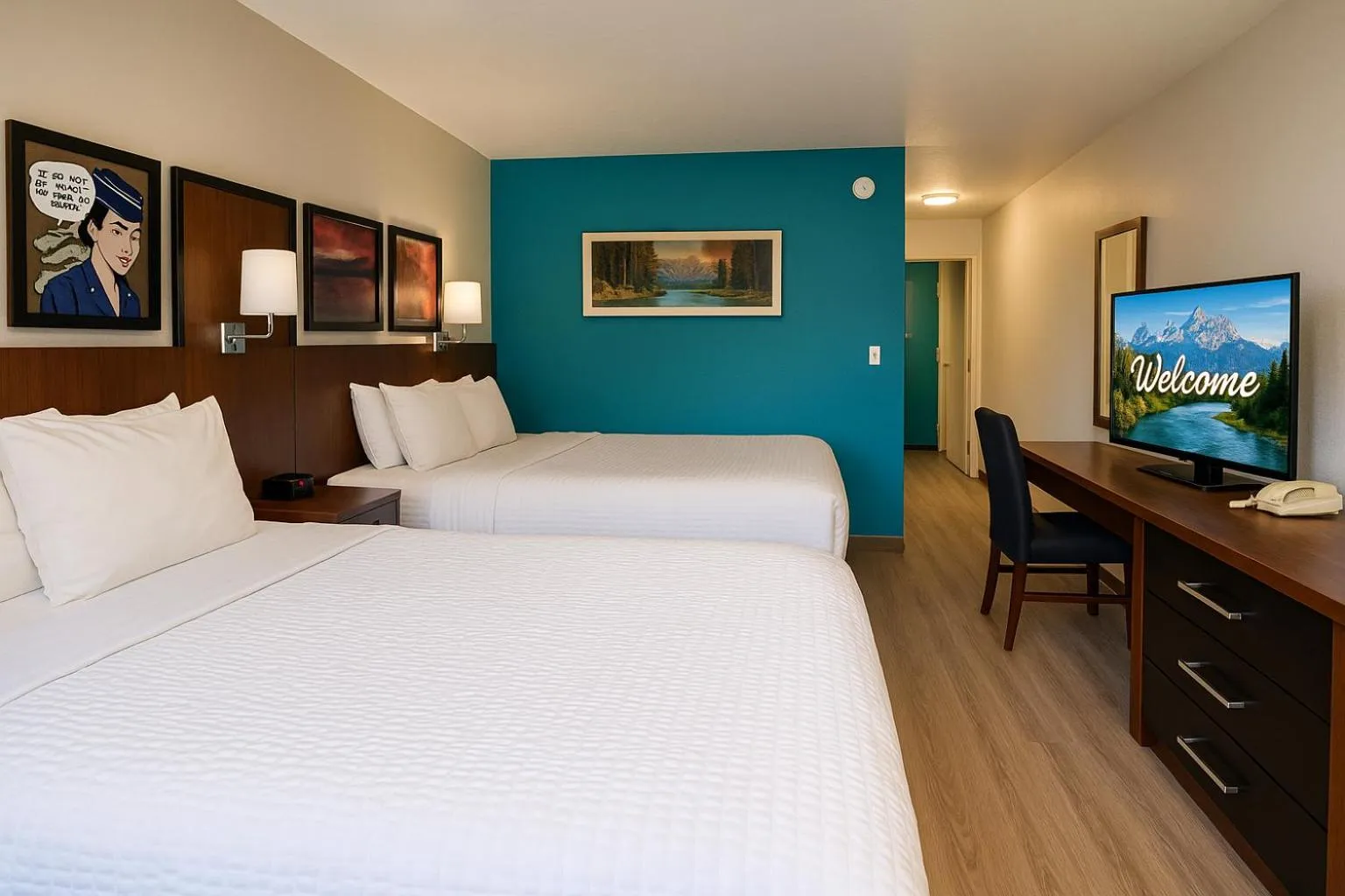 Bed in Clarion Inn Idaho Falls Riverfront