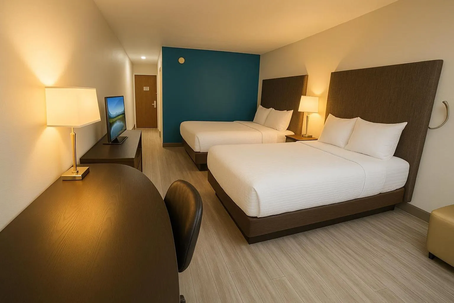 Bed in Clarion Inn Idaho Falls Riverfront