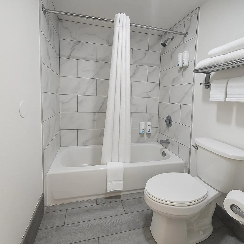 Shower in Clarion Inn Idaho Falls Riverfront