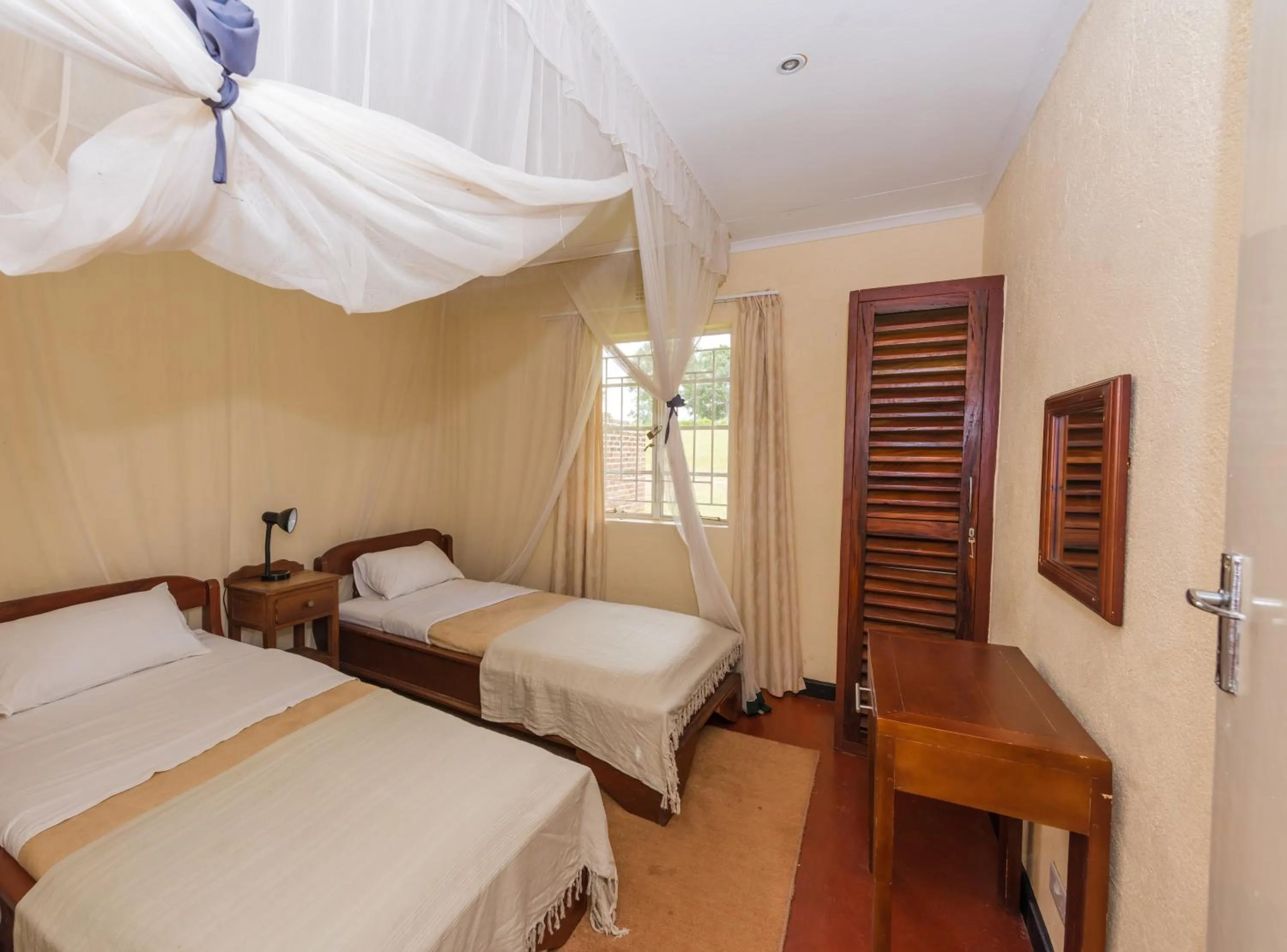 Bed in Game Haven Lodge