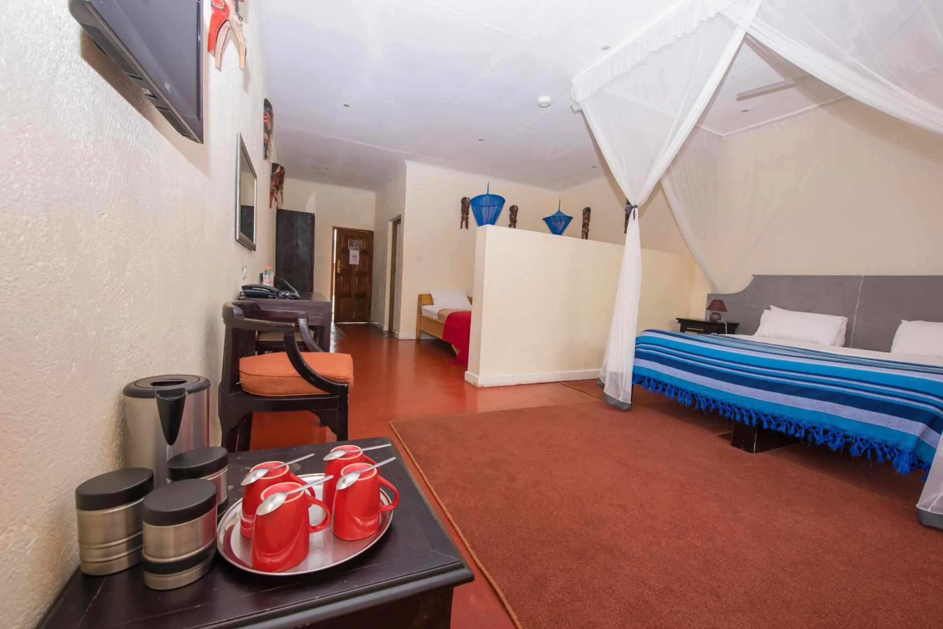 Bed in Game Haven Lodge