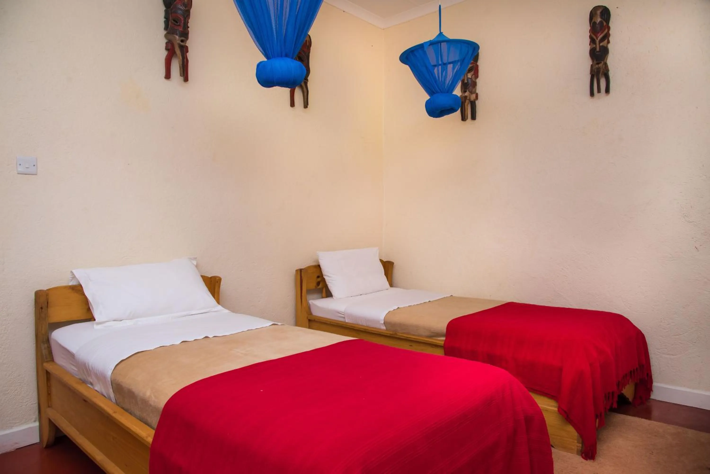 Bed in Game Haven Lodge