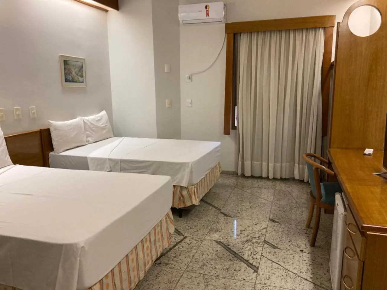 Bed in Fênix Hotel Varginha