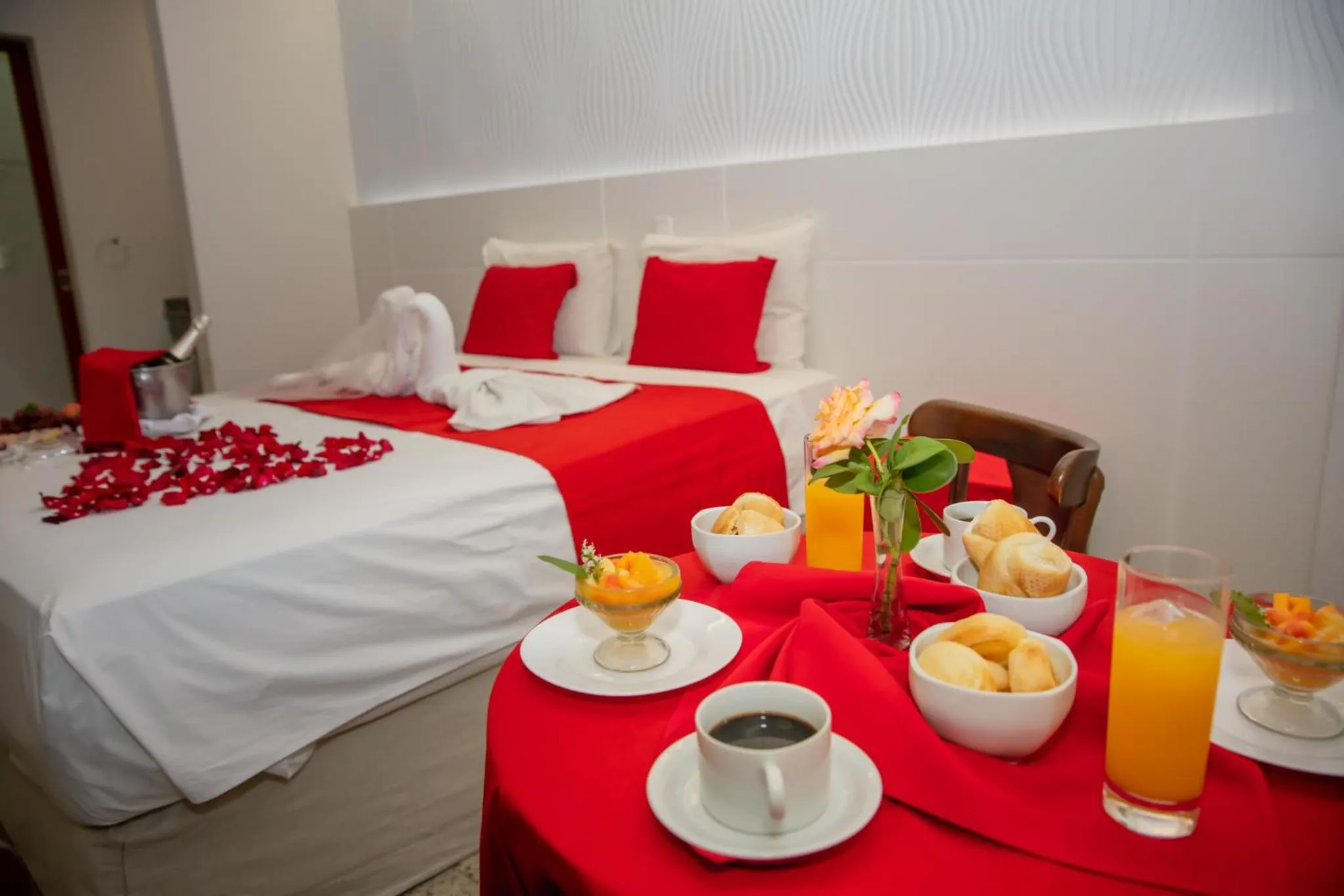 Bed in Fênix Hotel Varginha