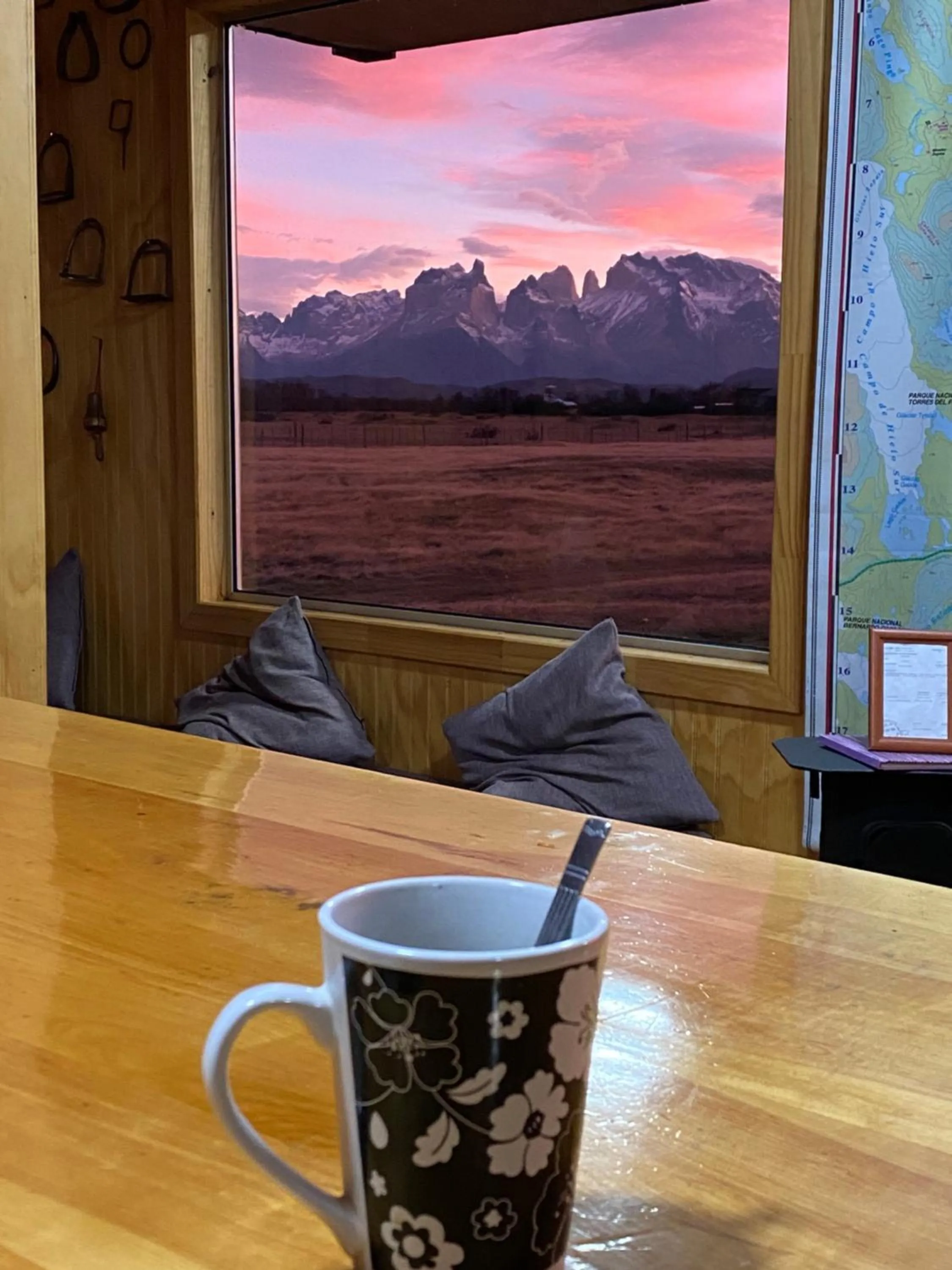 Living room in Vista al Paine - Refugio de Aventura
