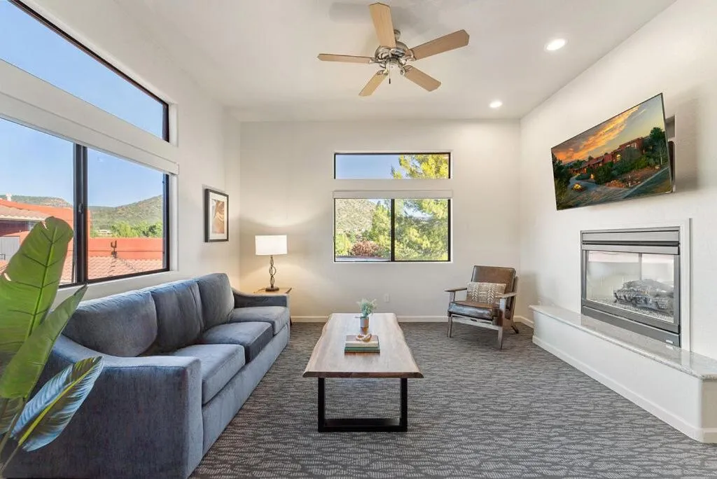 Living room in Las Posadas of Sedona