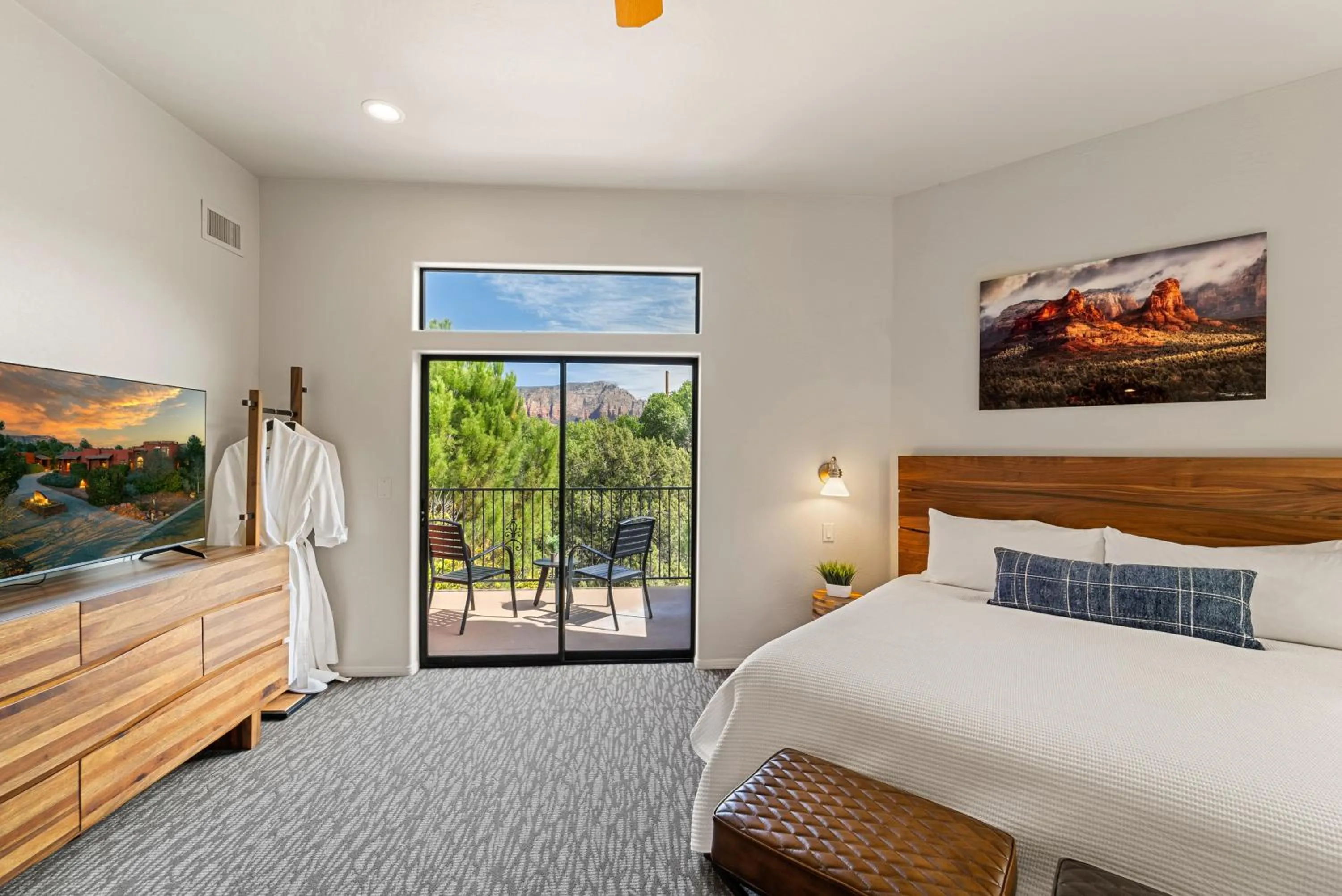 View (from property/room), Bed in Las Posadas of Sedona