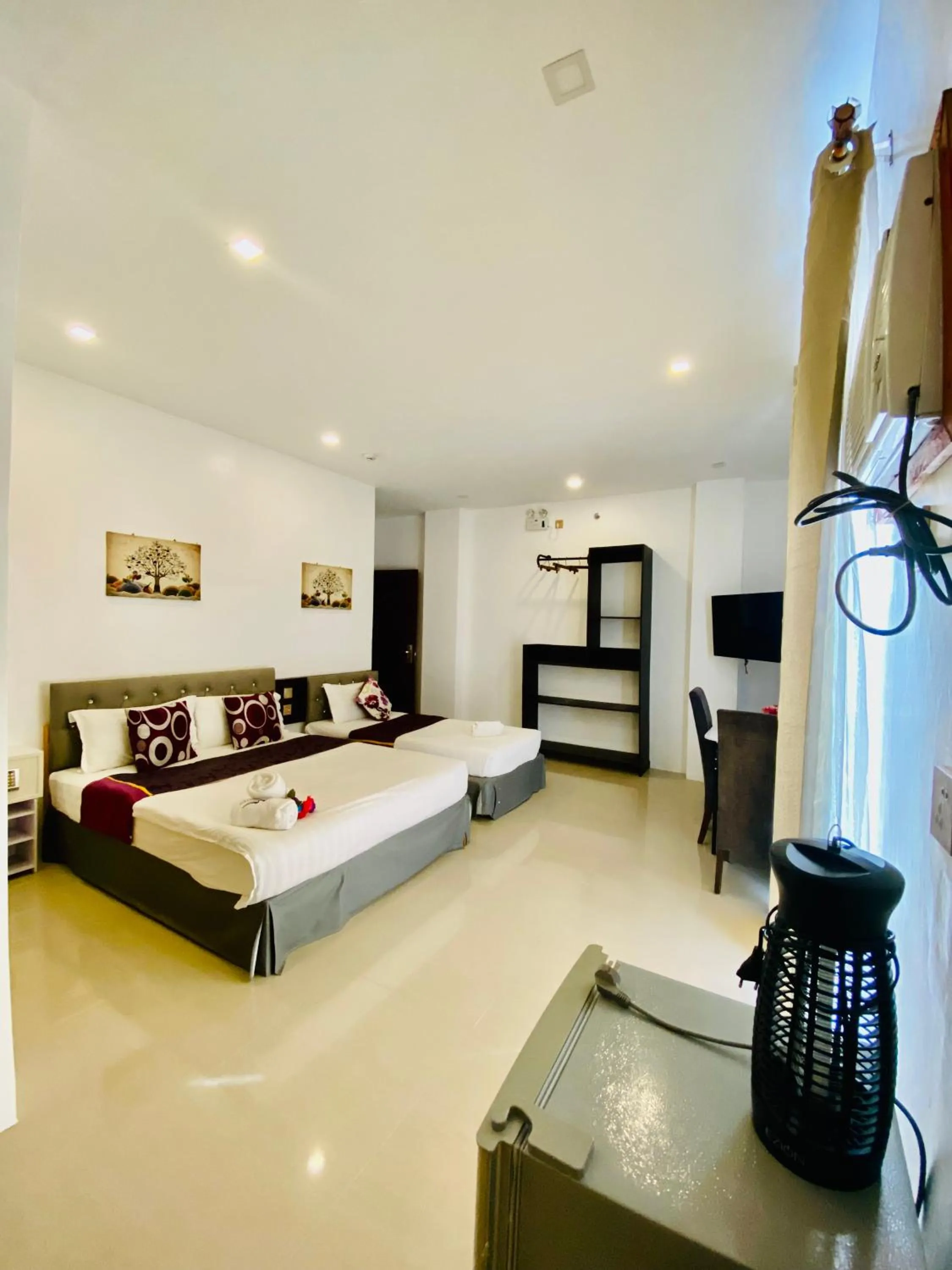 Bed in Mirage Suites de Boracay