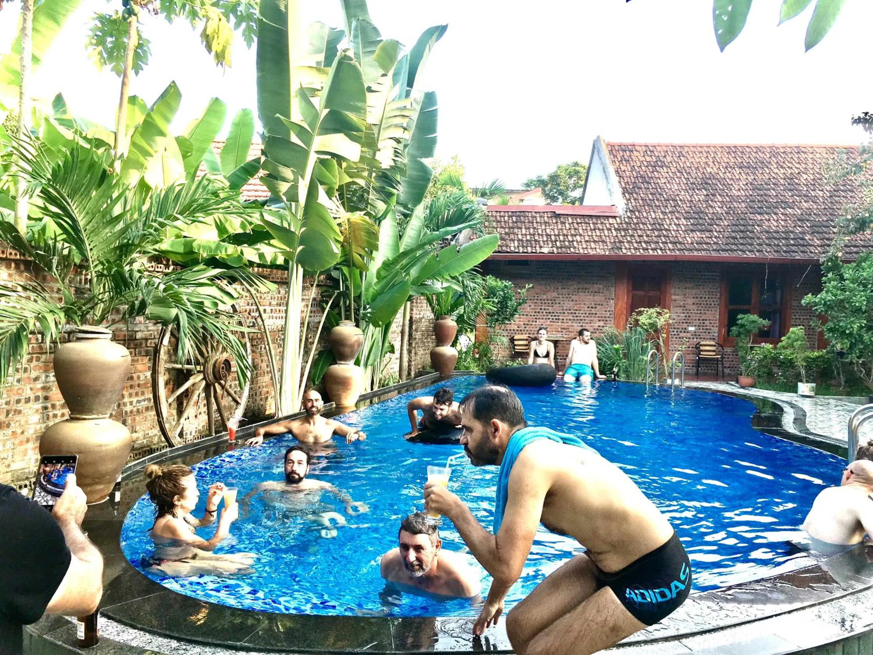 Pool view in Tam Coc Thanh Dat Homestay