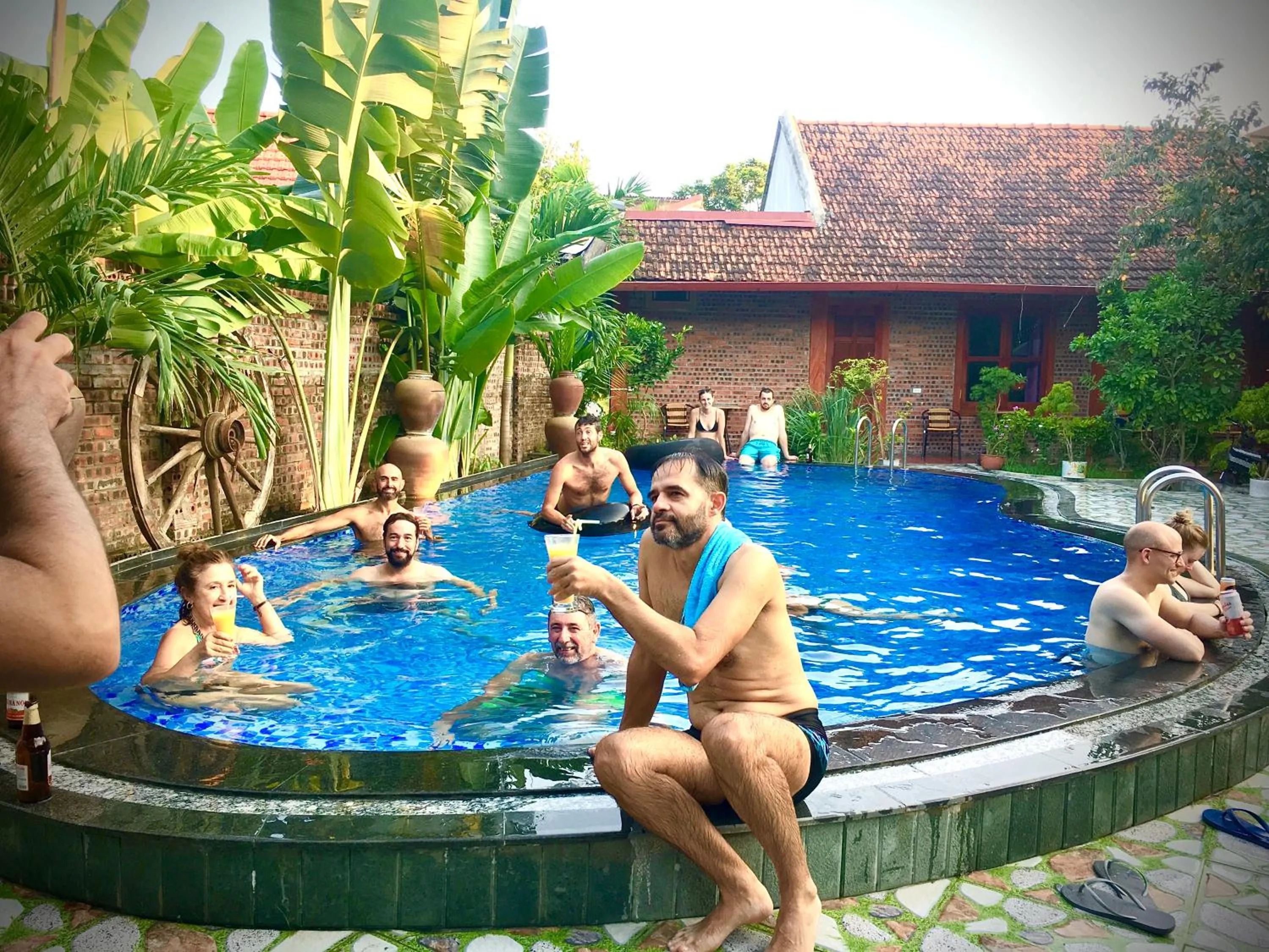 Swimming pool in Tam Coc Thanh Dat Homestay