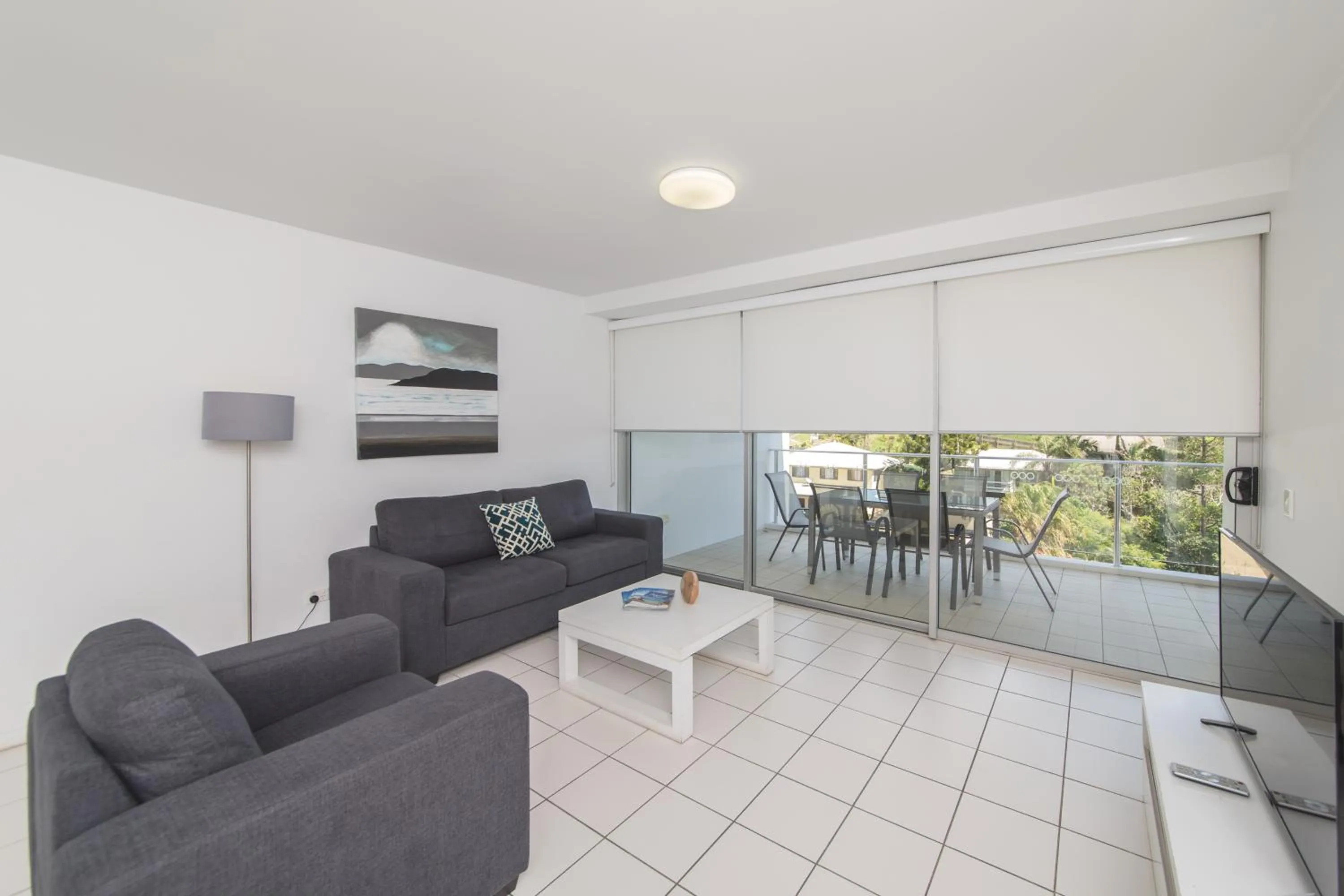 Living room in Echelon Apartments Yeppoon