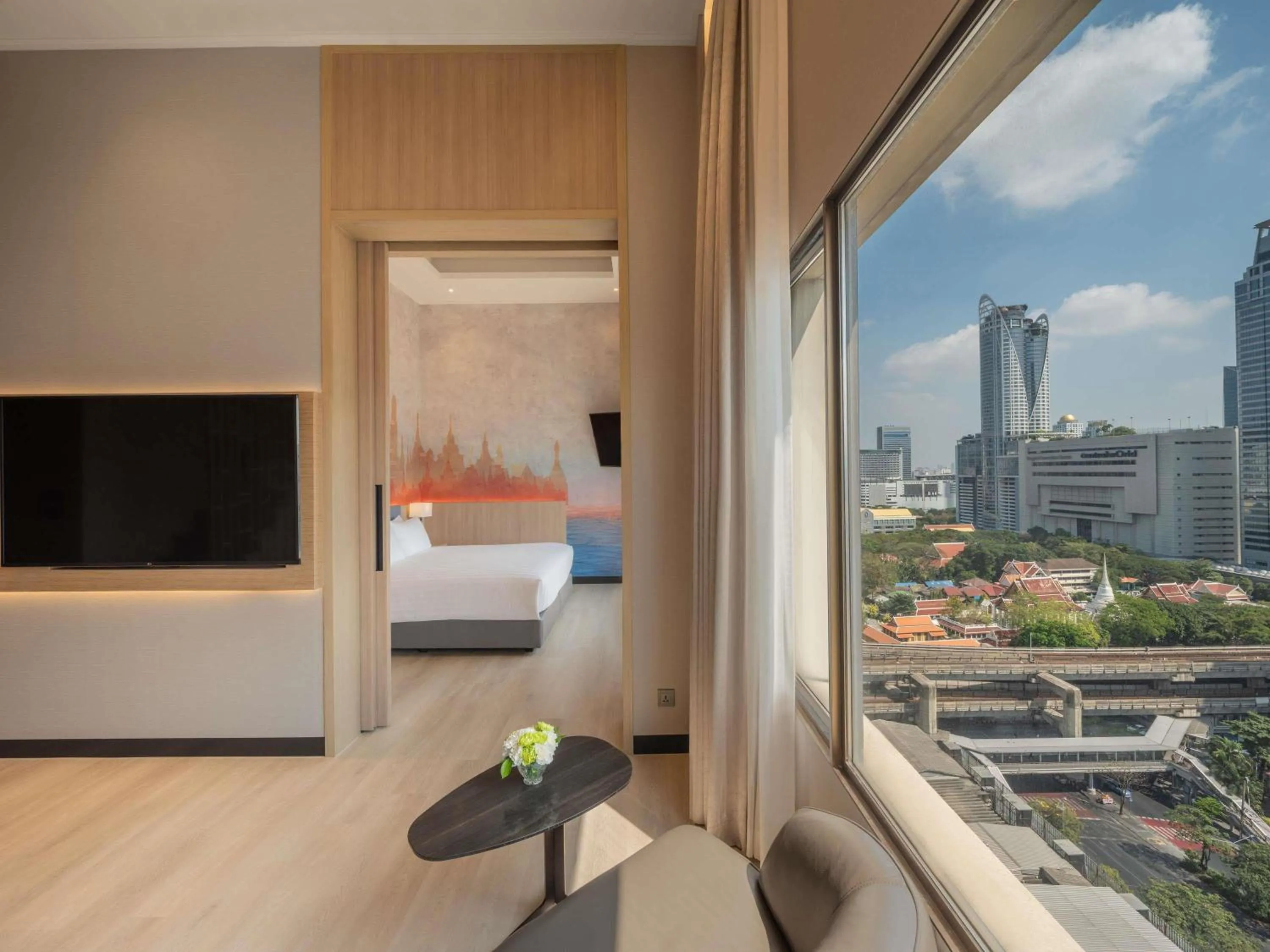 Bedroom, Bed in Novotel Bangkok on Siam Square