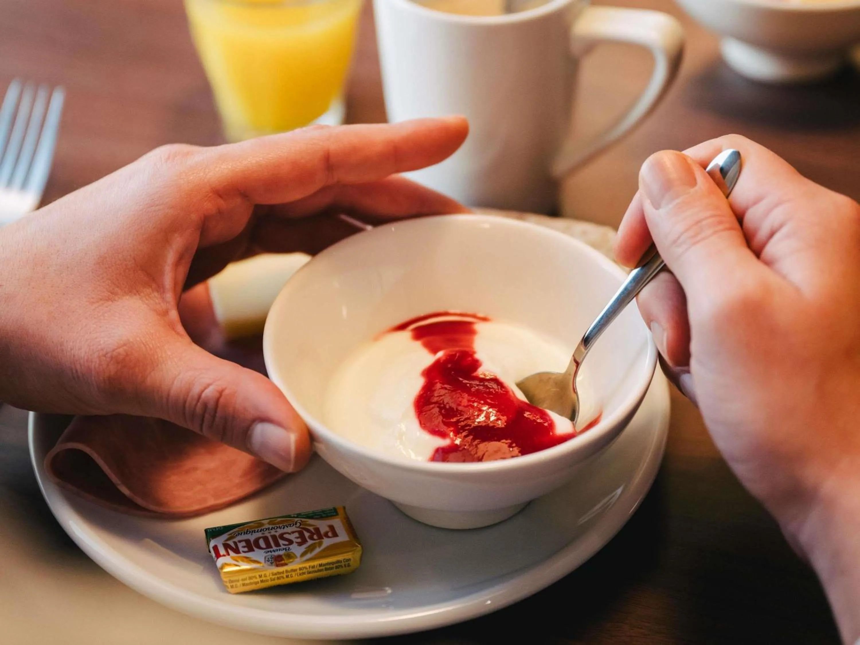 Breakfast in Ibis Rouen Centre Rive Gauche Mermoz